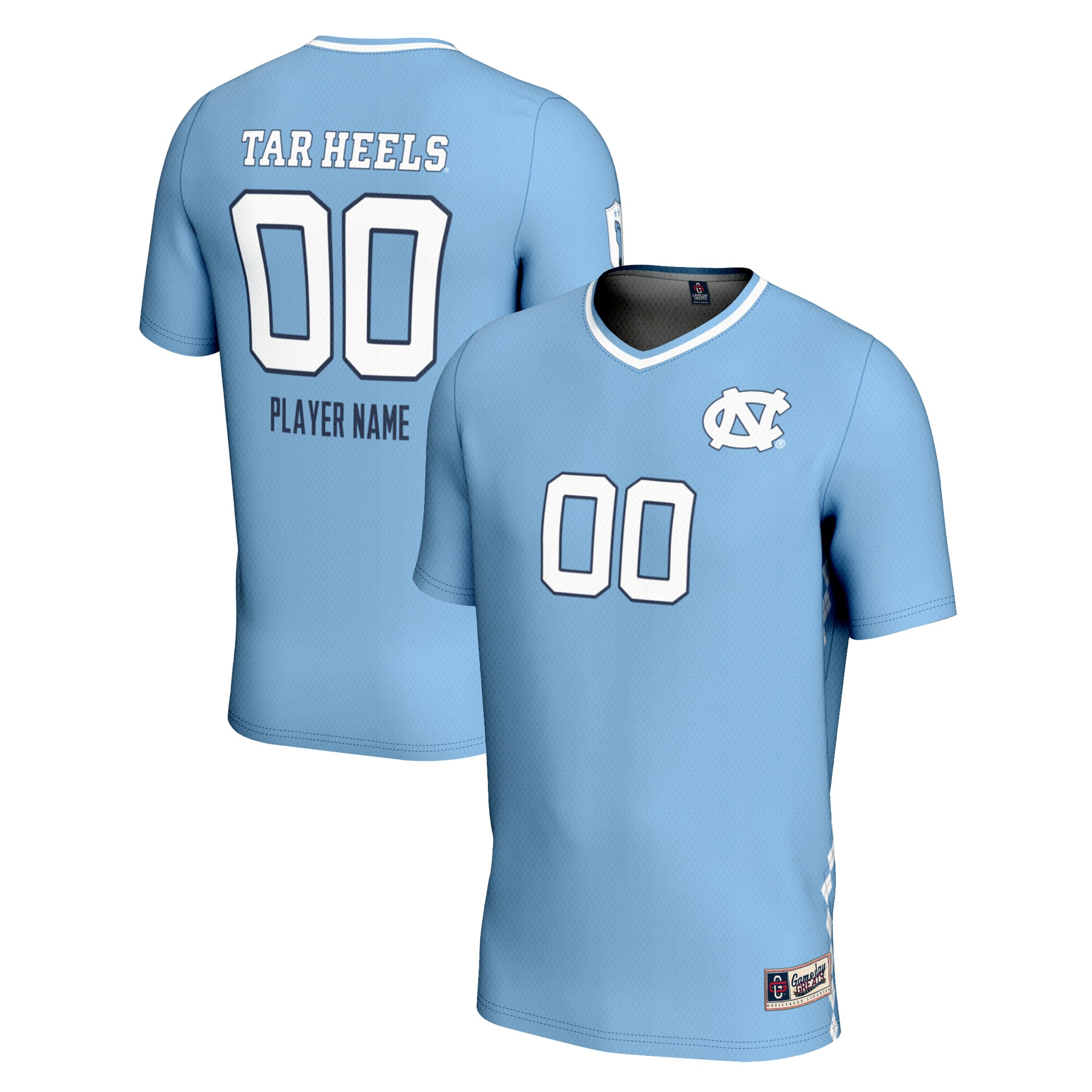 North Carolina Tar Heels Gameday Greats Youth NIL Pick A Player Lightweight Mens Soccer Jersey - Carolina Blue