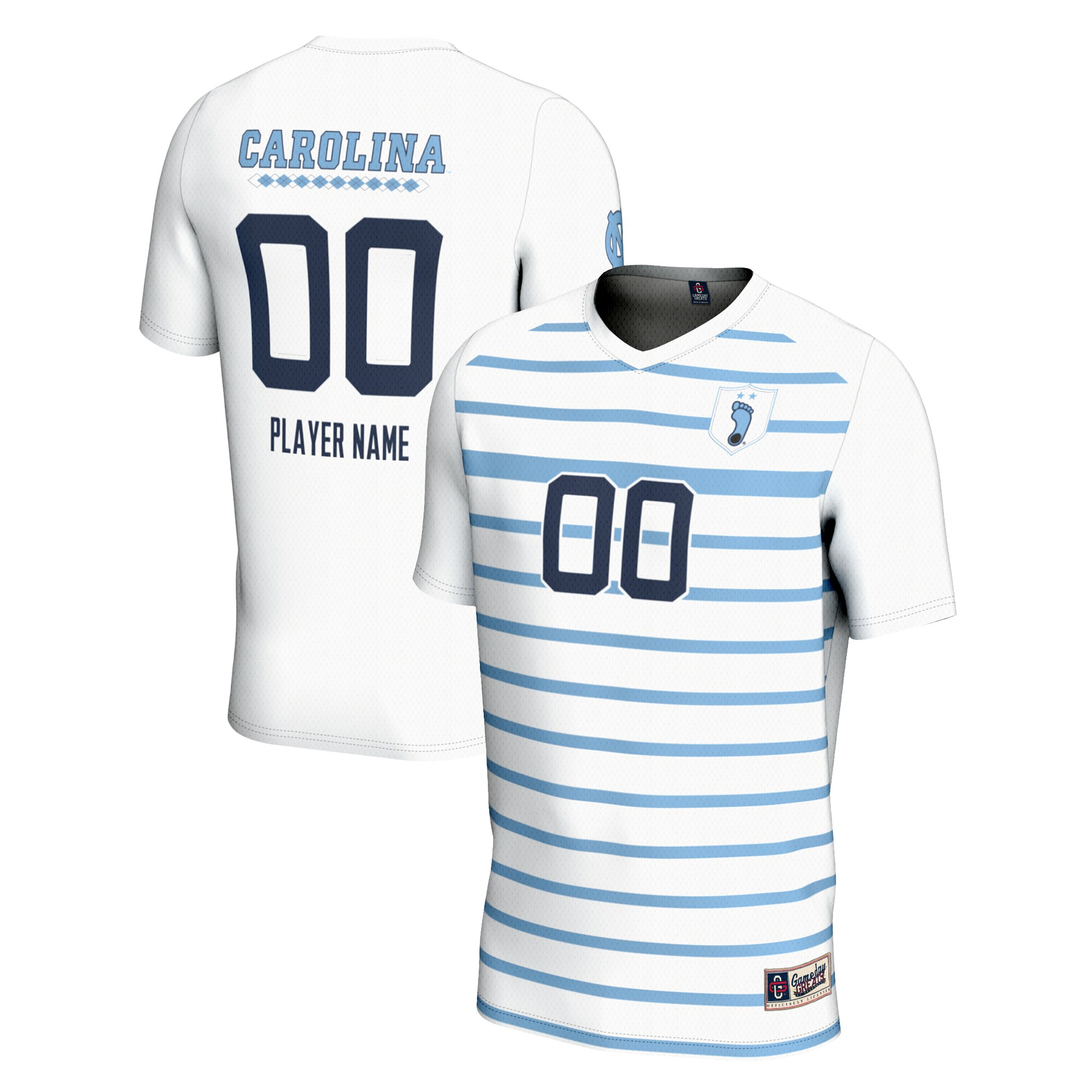 North Carolina Tar Heels Gameday Greats Youth NIL Pick A Player Lightweight Mens Soccer Jersey - White