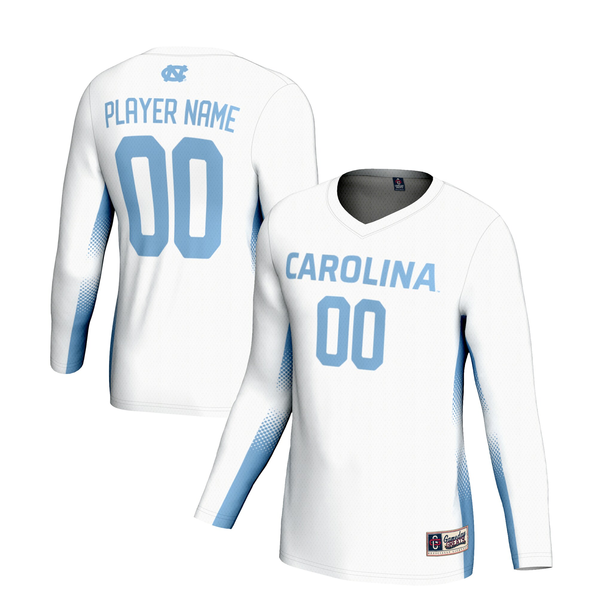North Carolina Tar Heels Gameday Greats Youth NIL Pick A Player Lightweight Womens Volleyball Jersey - White