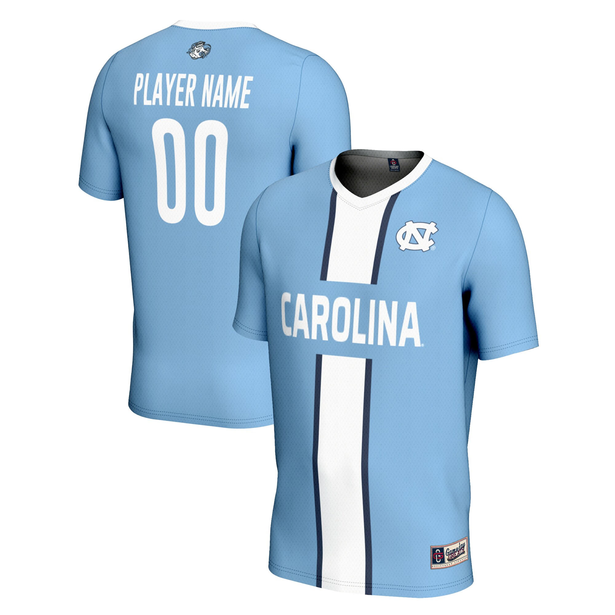 North Carolina Tar Heels Gameday Greats Youth Pick A Player NIL Mens Soccer Jersey - Carolina Blue