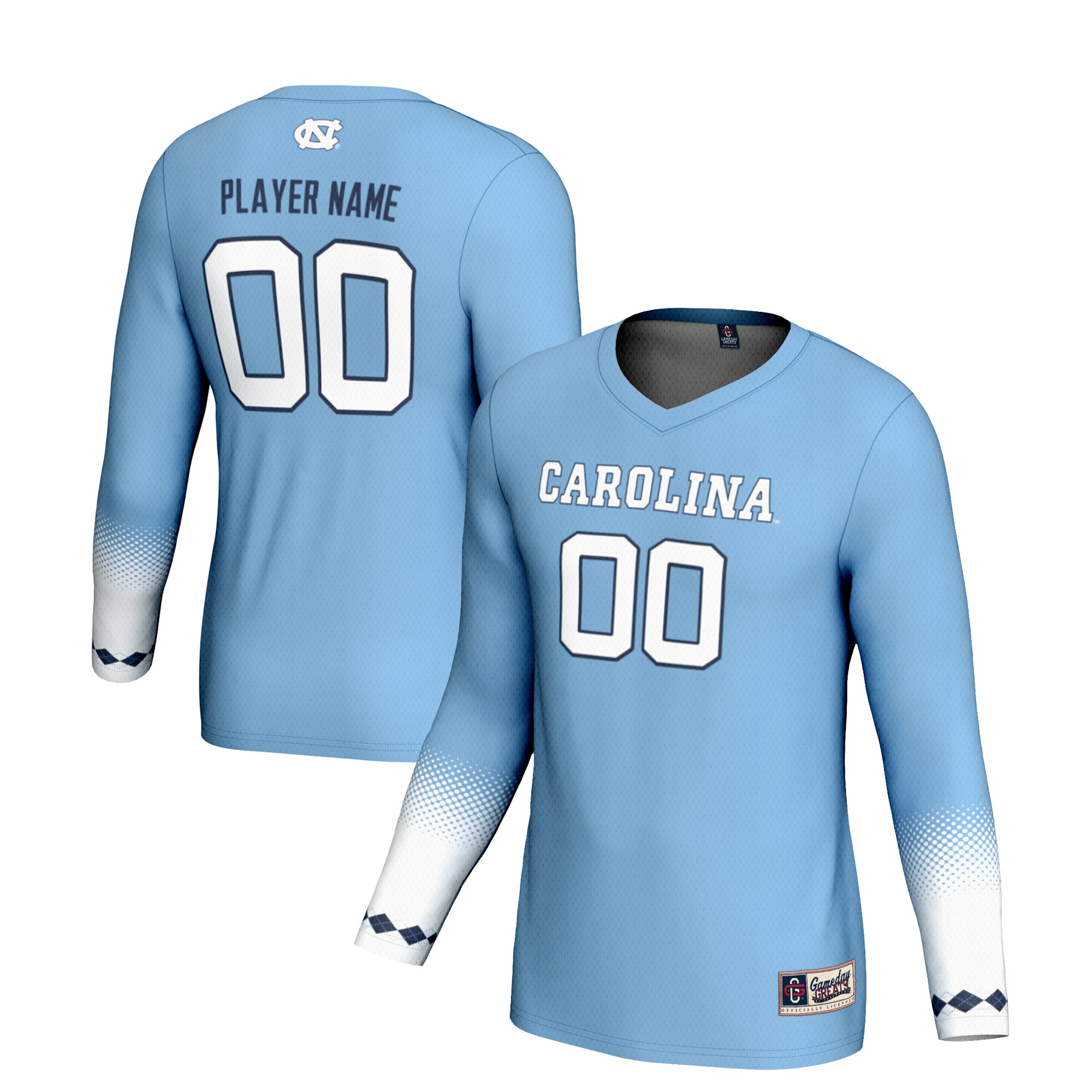 North Carolina Tar Heels Gameday Greats Youth Pick A Player NIL Womens Volleyball Jersey - Carolina Blue