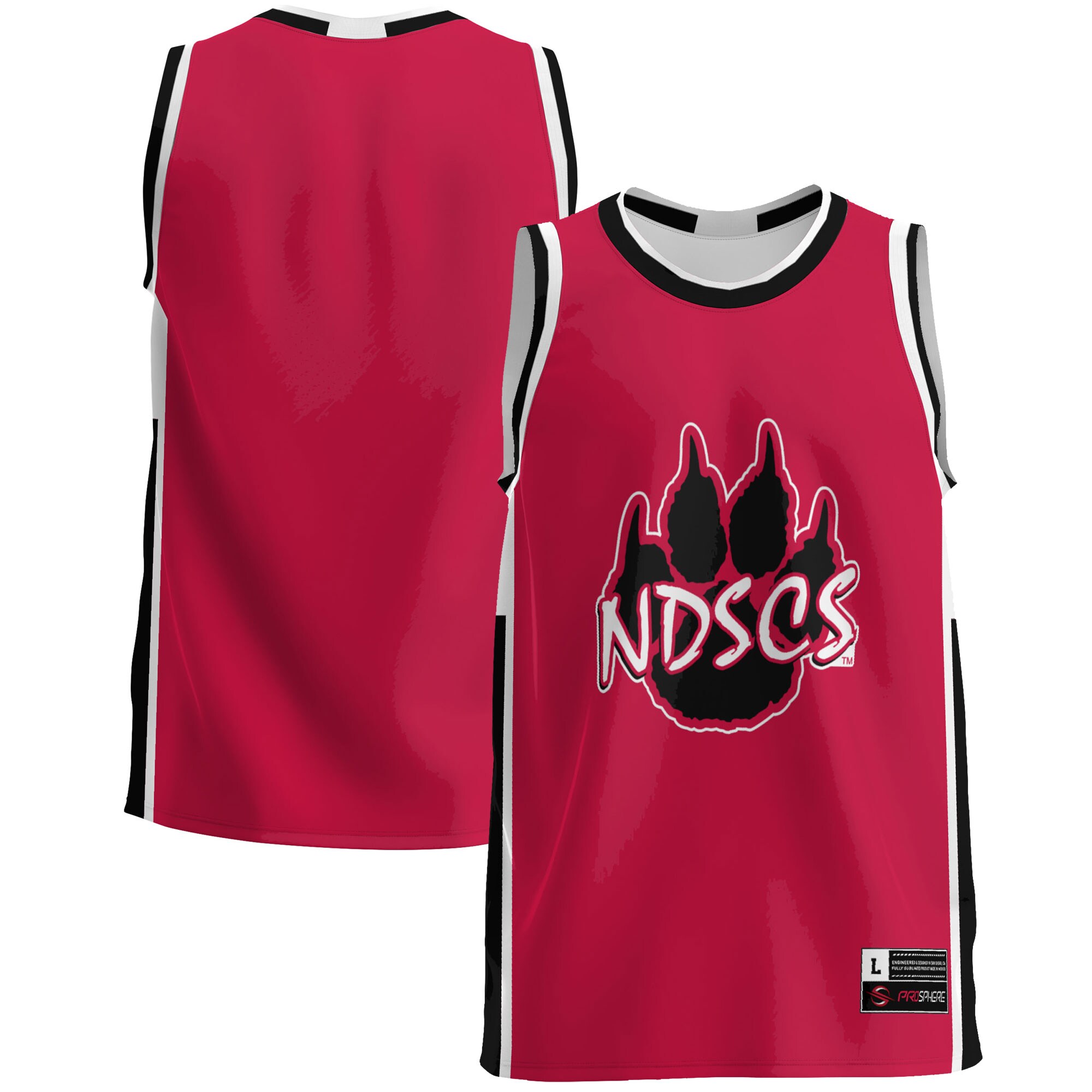 North Dakota College Wildcats Gameday Greats Lightweight Basketball Jersey - Red