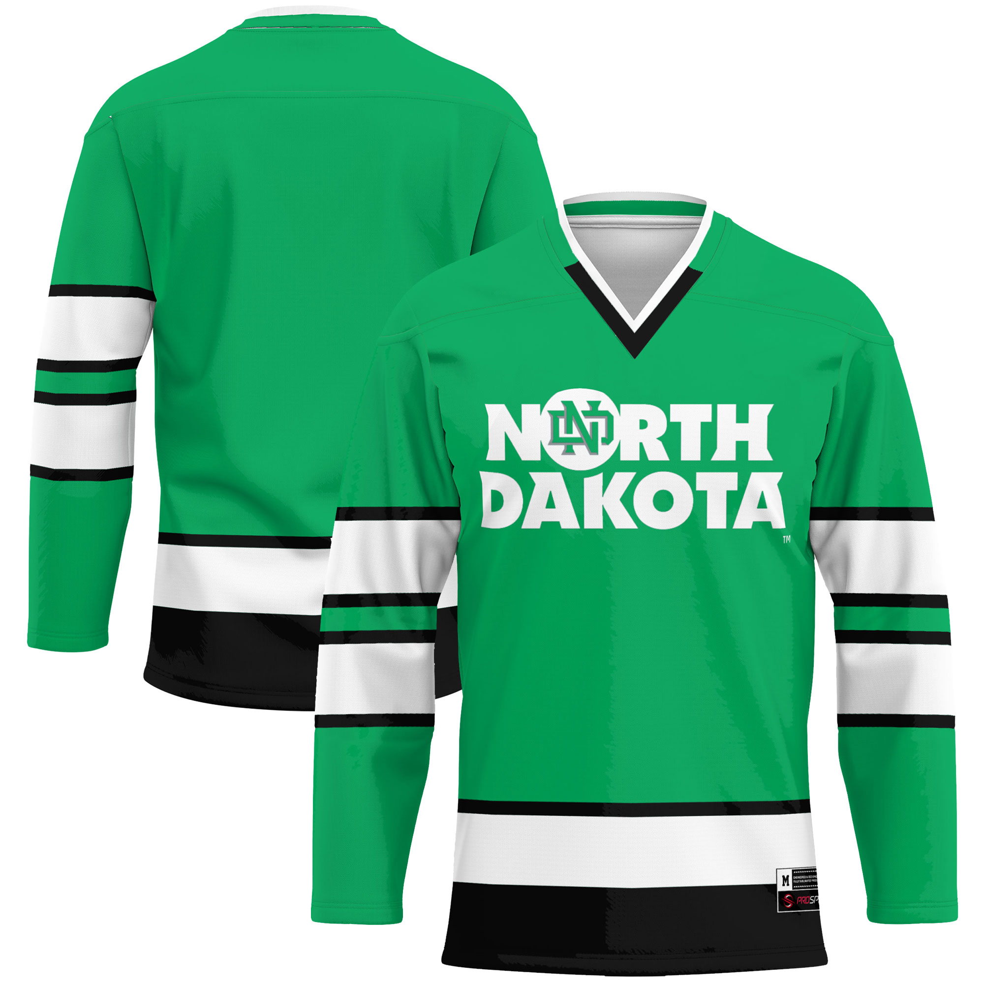 North Dakota Gameday Greats Hockey Jersey - Kelly Green