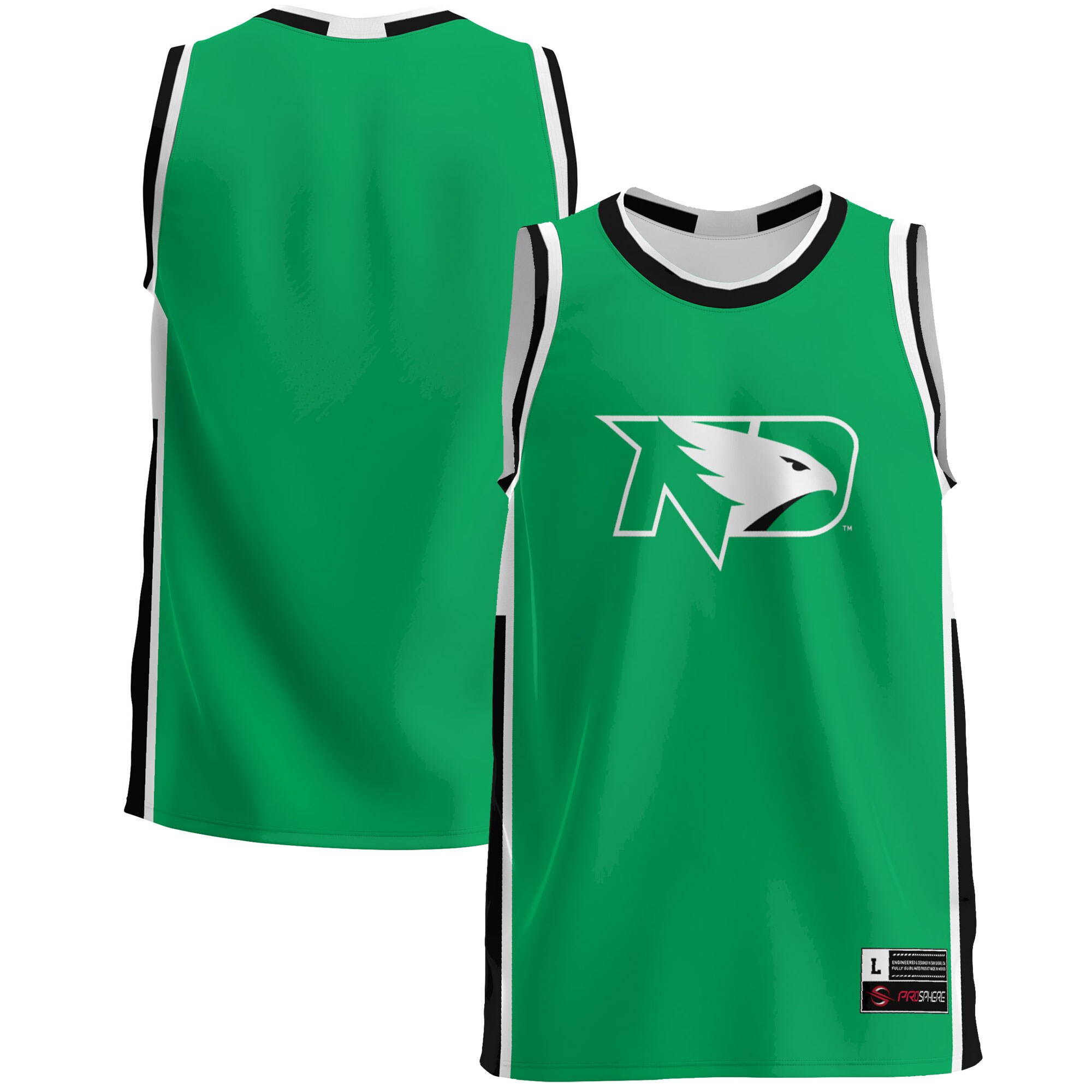 North Dakota Gameday Greats Lightweight Basketball Jersey - Green