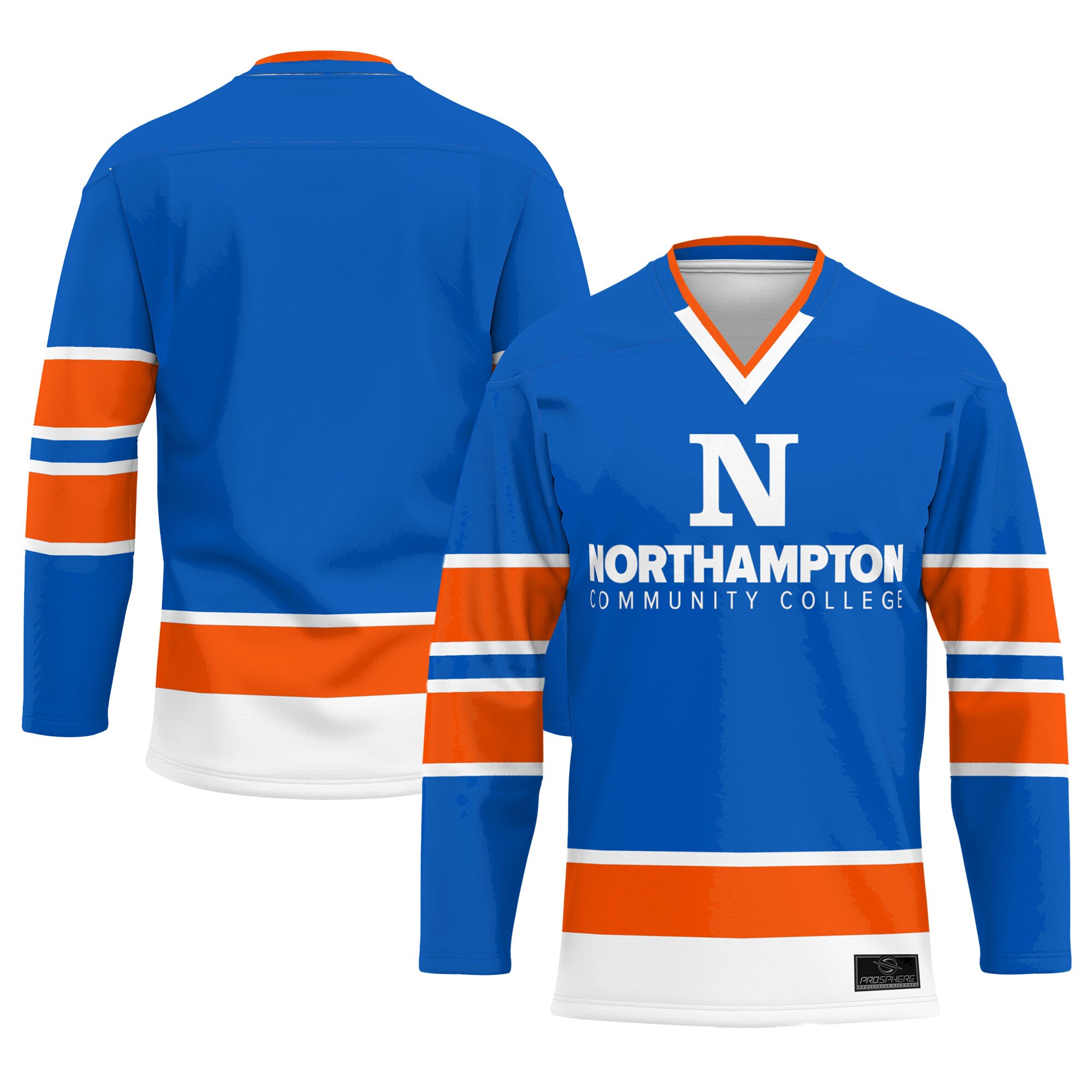 Northampton Community College Spartans Prosphere Youth Hockey Jersey - Blue