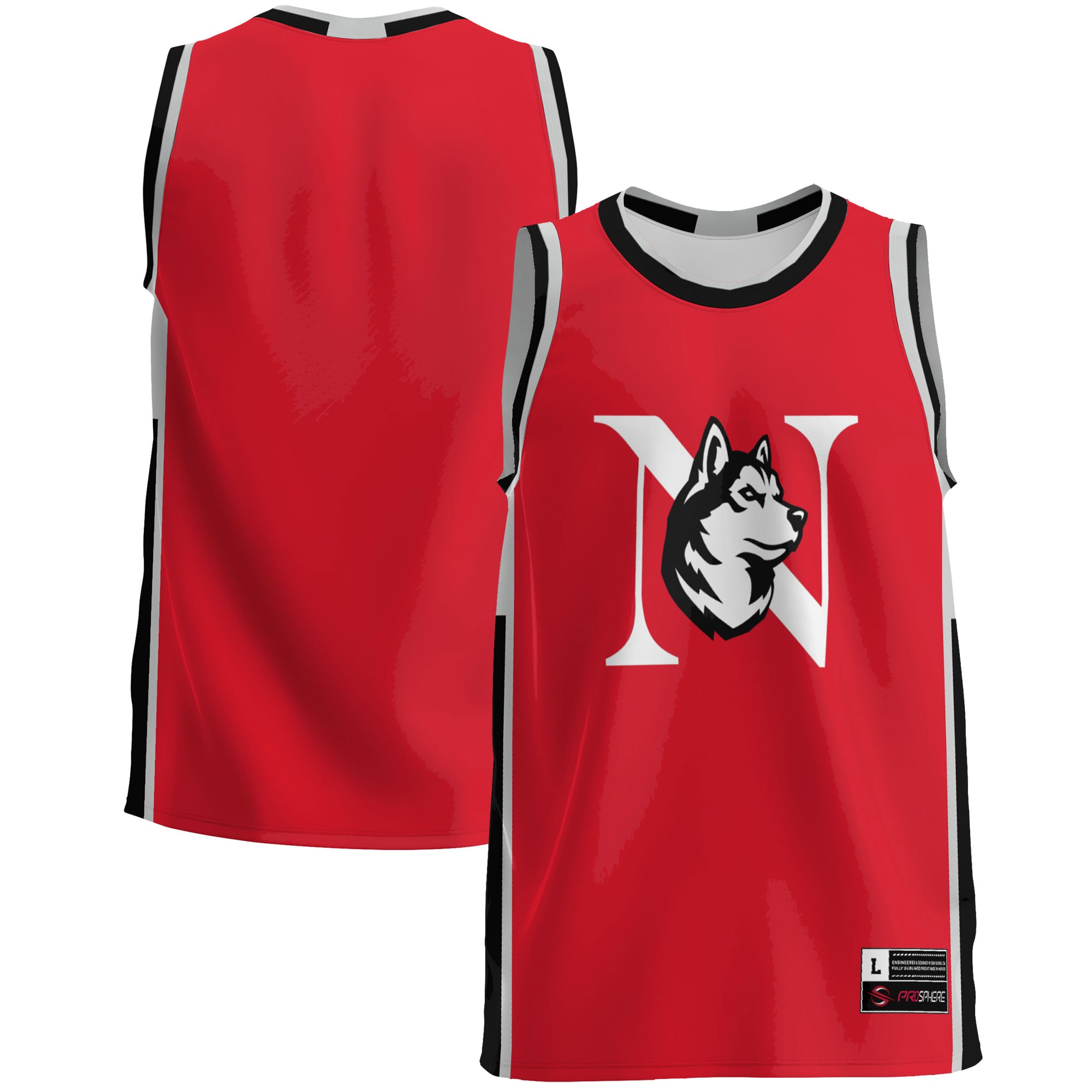 Northeastern Huskies Gameday Greats Lightweight Basketball Jersey - Red