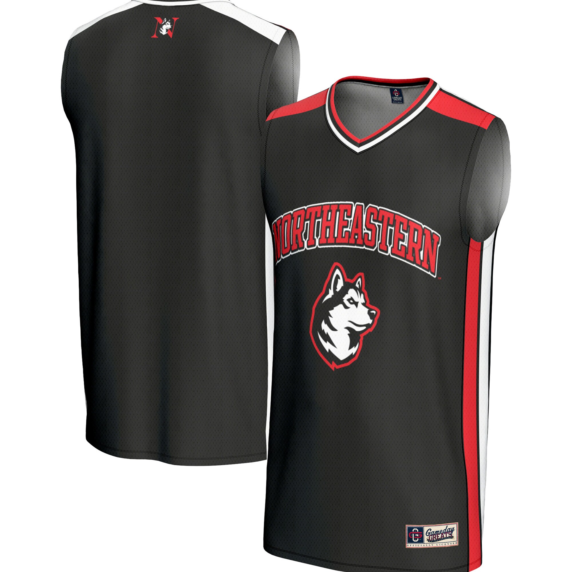 Northeastern Huskies Gameday Greats Spirit Basketball Jersey - Black