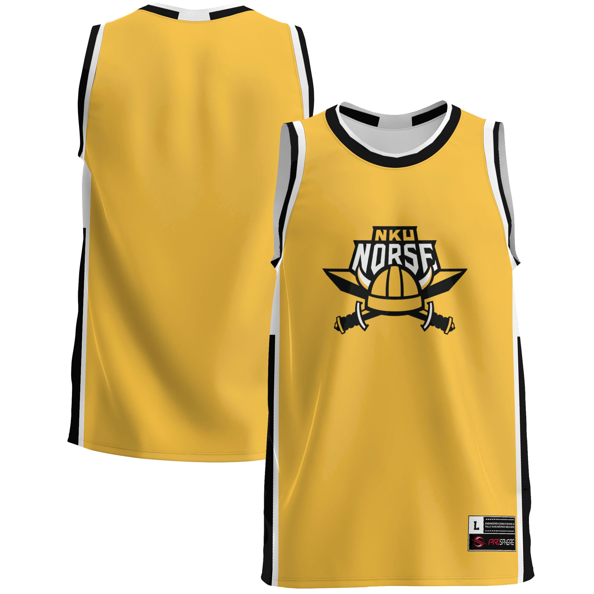 Northern Kentucky University Norse Gameday Greats Lightweight Basketball Jersey - Gold
