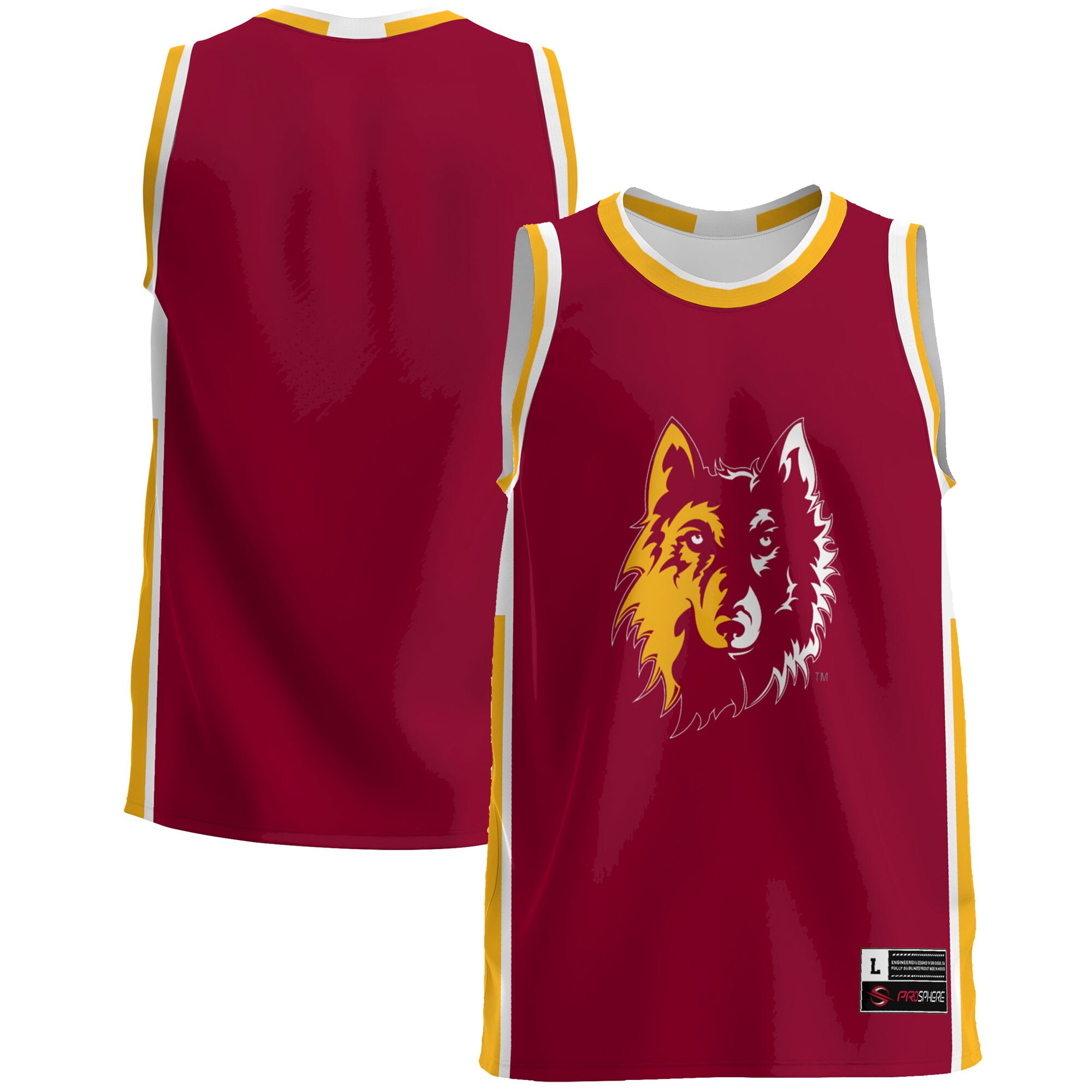 Northern State University Wolves Gameday Greats Lightweight Basketball Jersey - Maroon