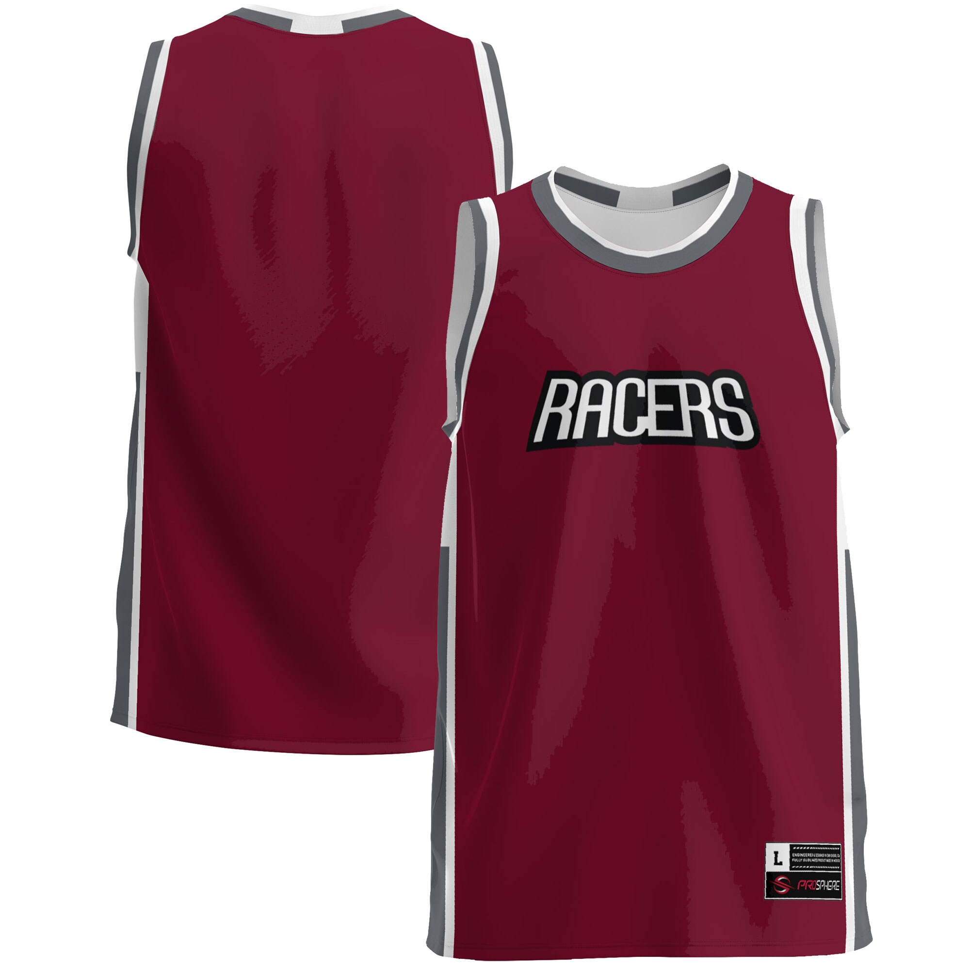 Northwestern Ohio Racers Gameday Greats Lightweight Basketball Jersey - Burgundy
