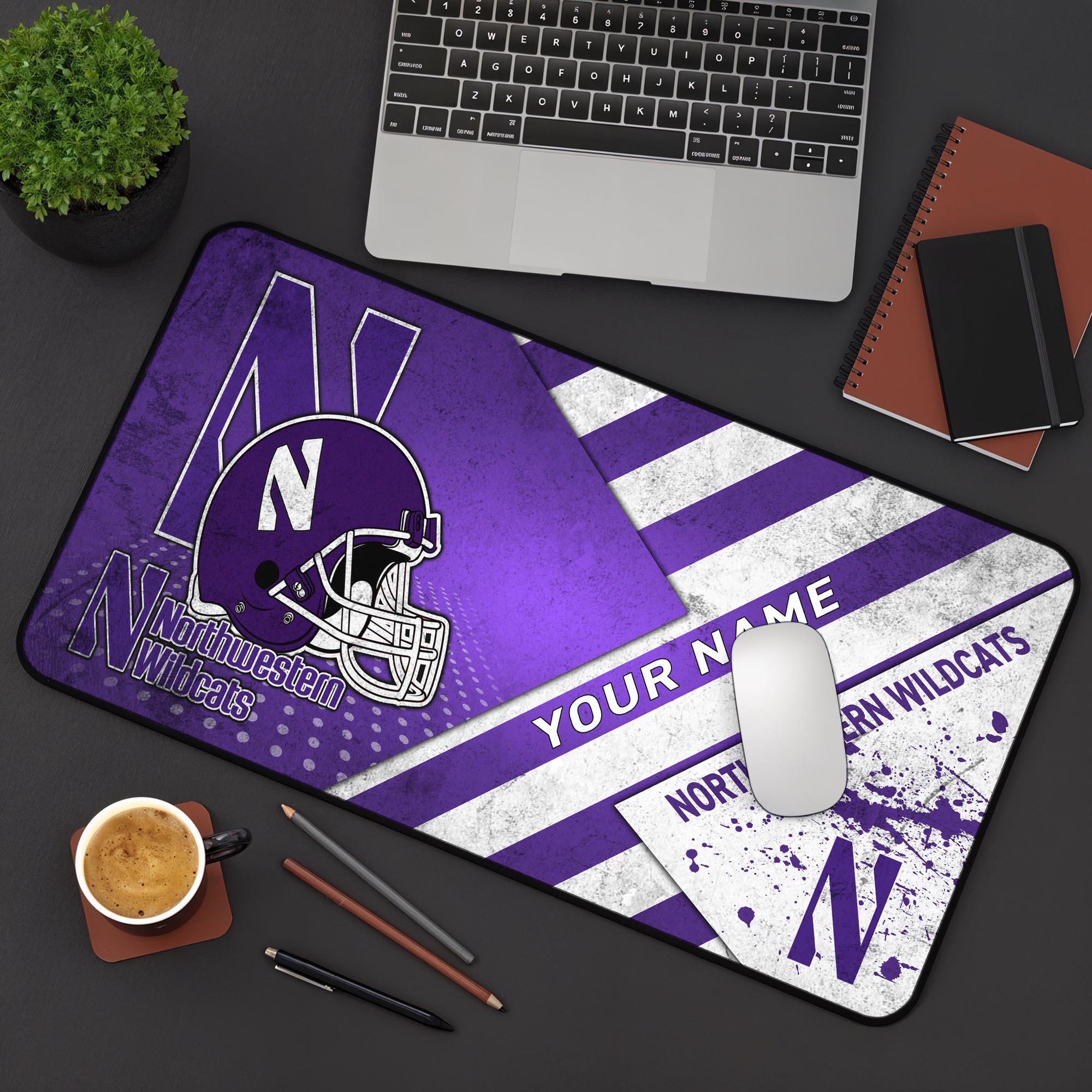 Northwestern Wildcats 2025 Version Mouse Pad Custom Printed, Sport Team Mouse Pad, Sport Gift For Fans