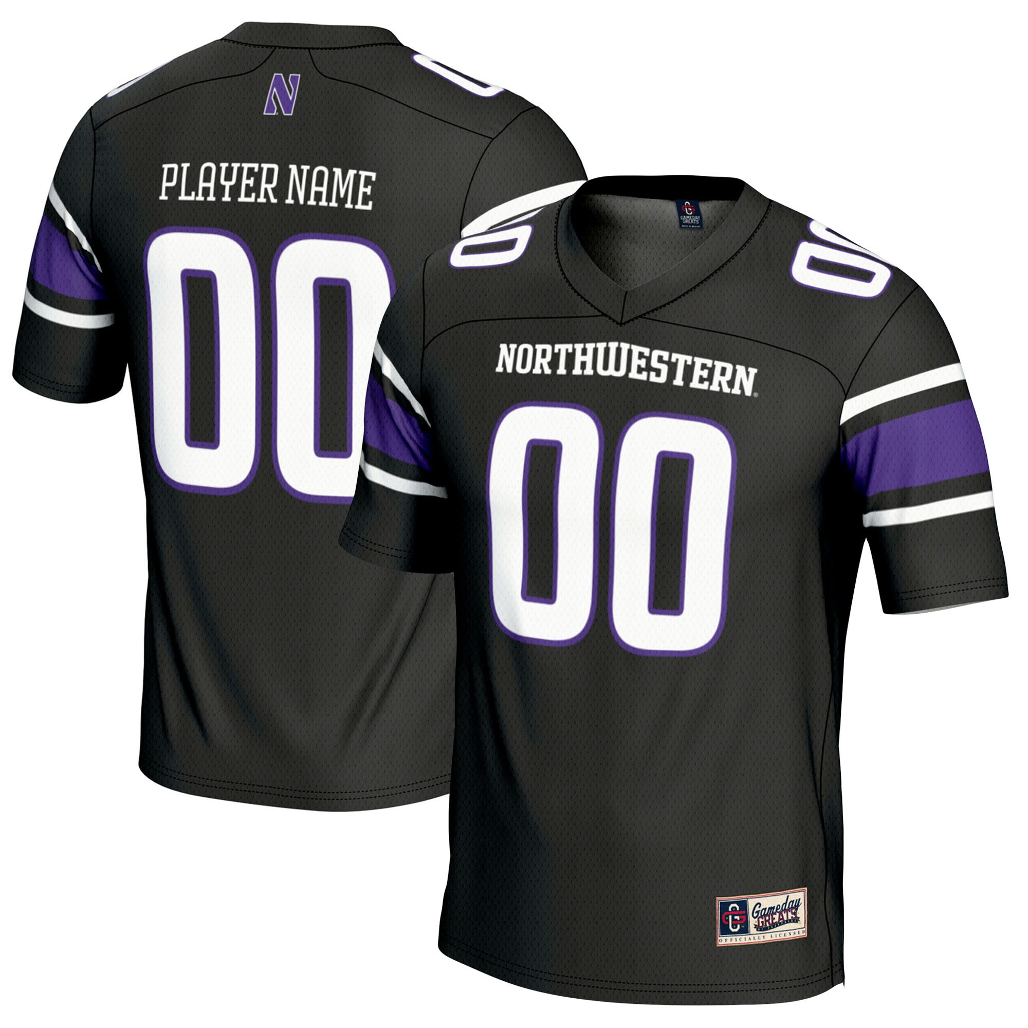 Northwestern Wildcats Gameday Greats NIL Pick A Player Football Jersey - Black
