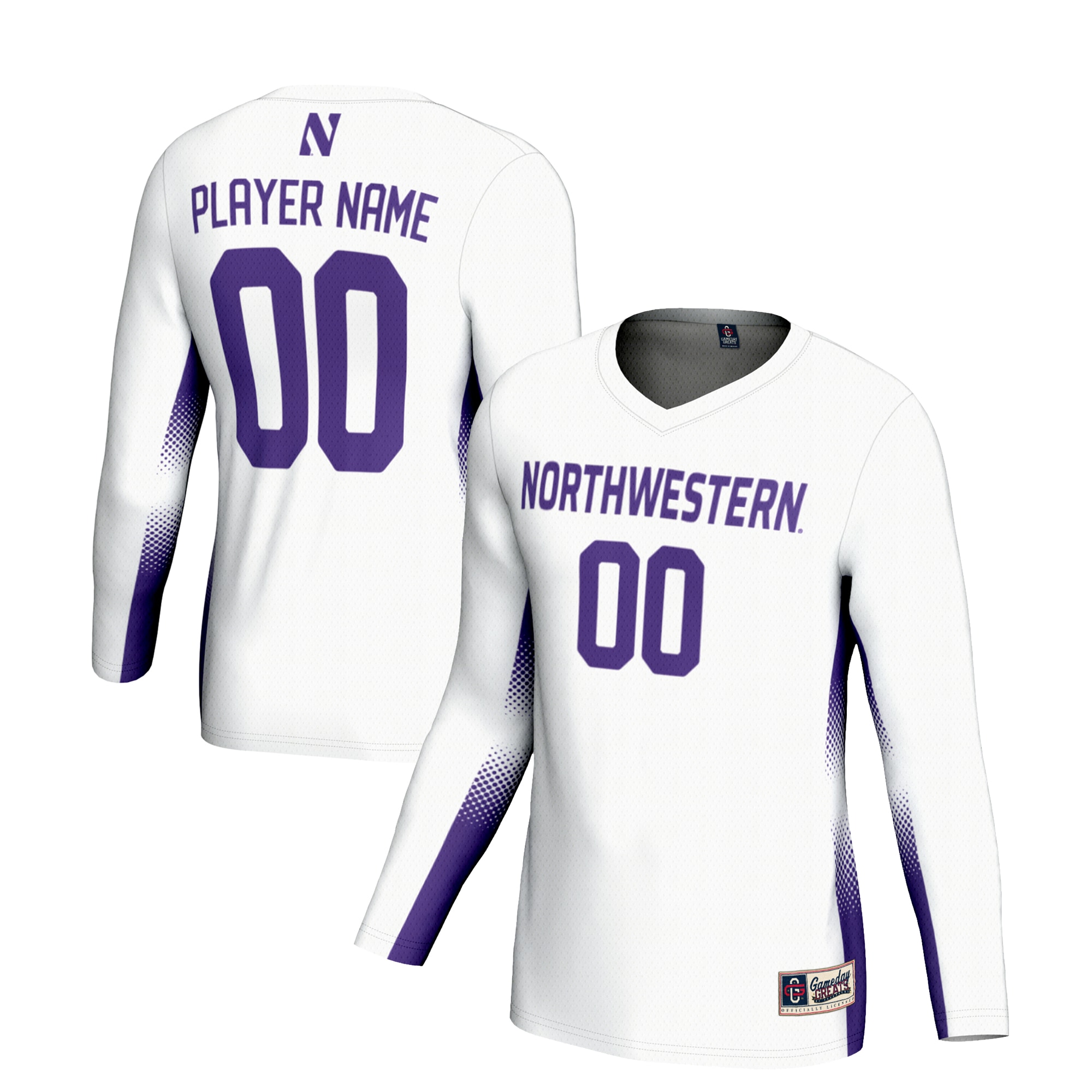 Northwestern Wildcats Gameday Greats Unisex NIL Pick A Player Lightweight Volleyball JerseyÃ‚Â  White