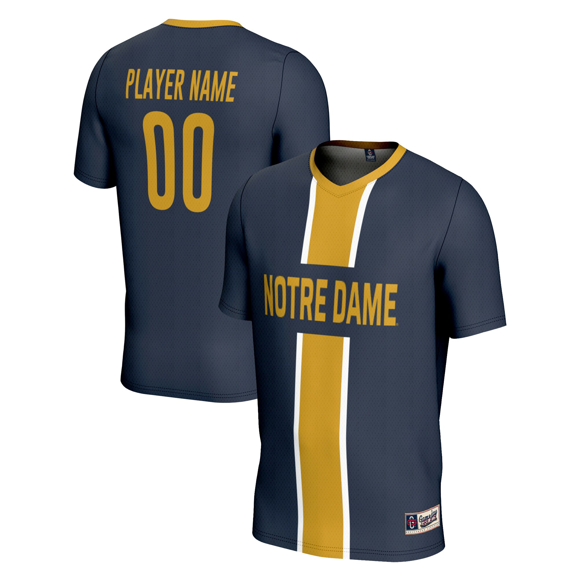 Notre Dame Fighting Irish Gameday Greats Unisex Pick A Player NIL Mens Soccer Jersey - Navy