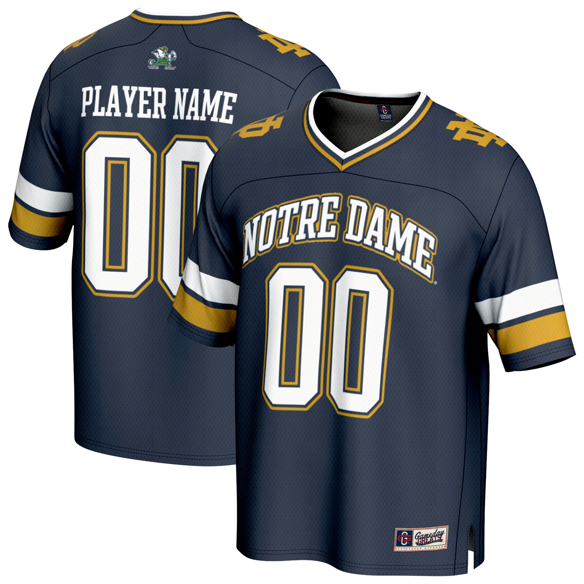 Notre Dame Fighting Irish Gameday Greats Youth NIL Pick A Player Football Fashion Jersey - Navy