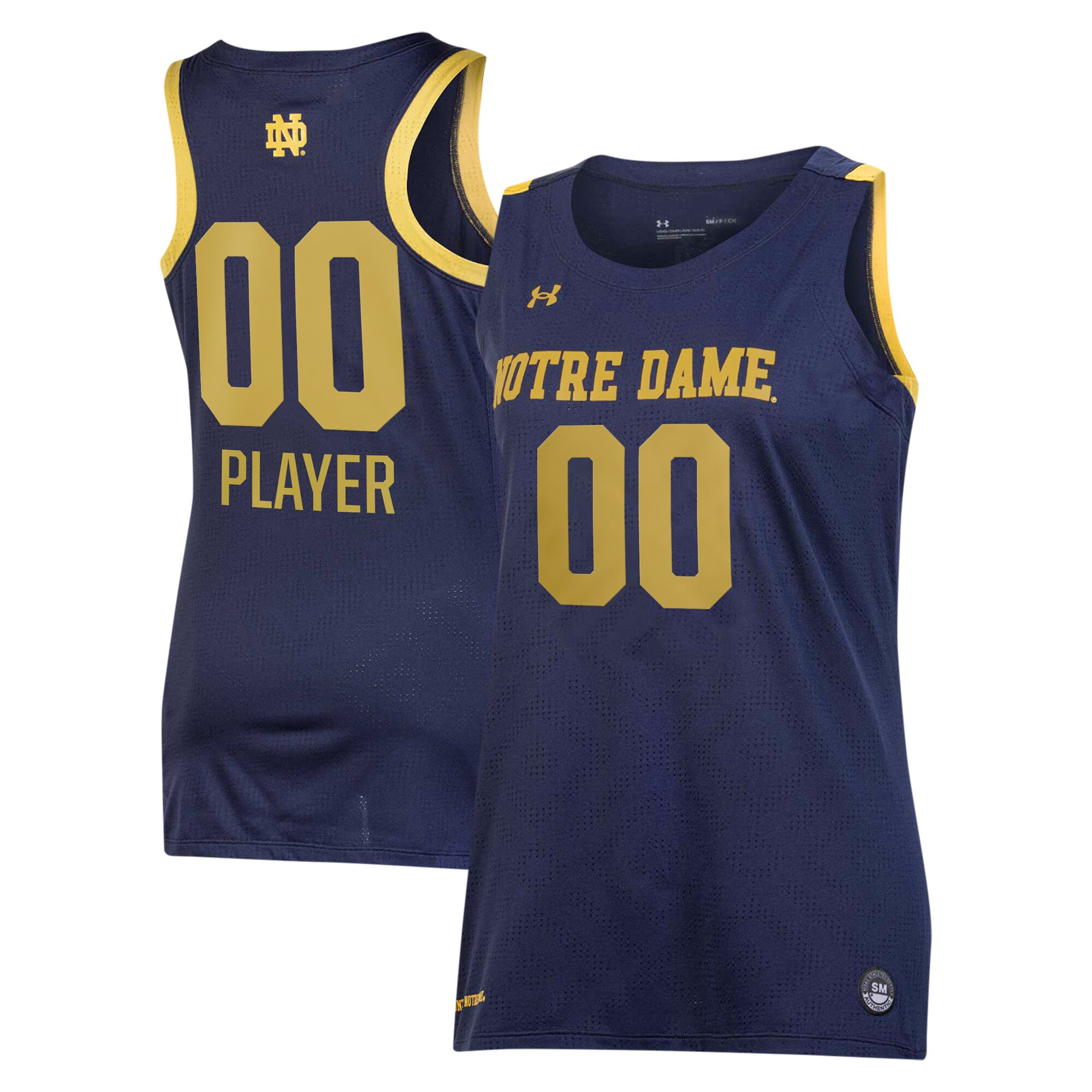 Notre Dame Fighting Irish Under Armour Womens Pick A Player NIL Womens Basketball Jersey - Navy