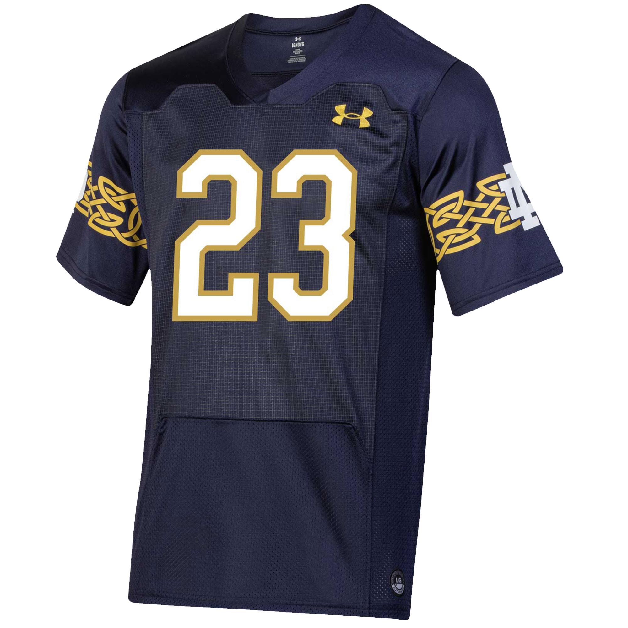 Notre Dame Fighting Irish Under Armour Youth 2023 Aer Lingus College Football Classic Replica Jersey - Navy