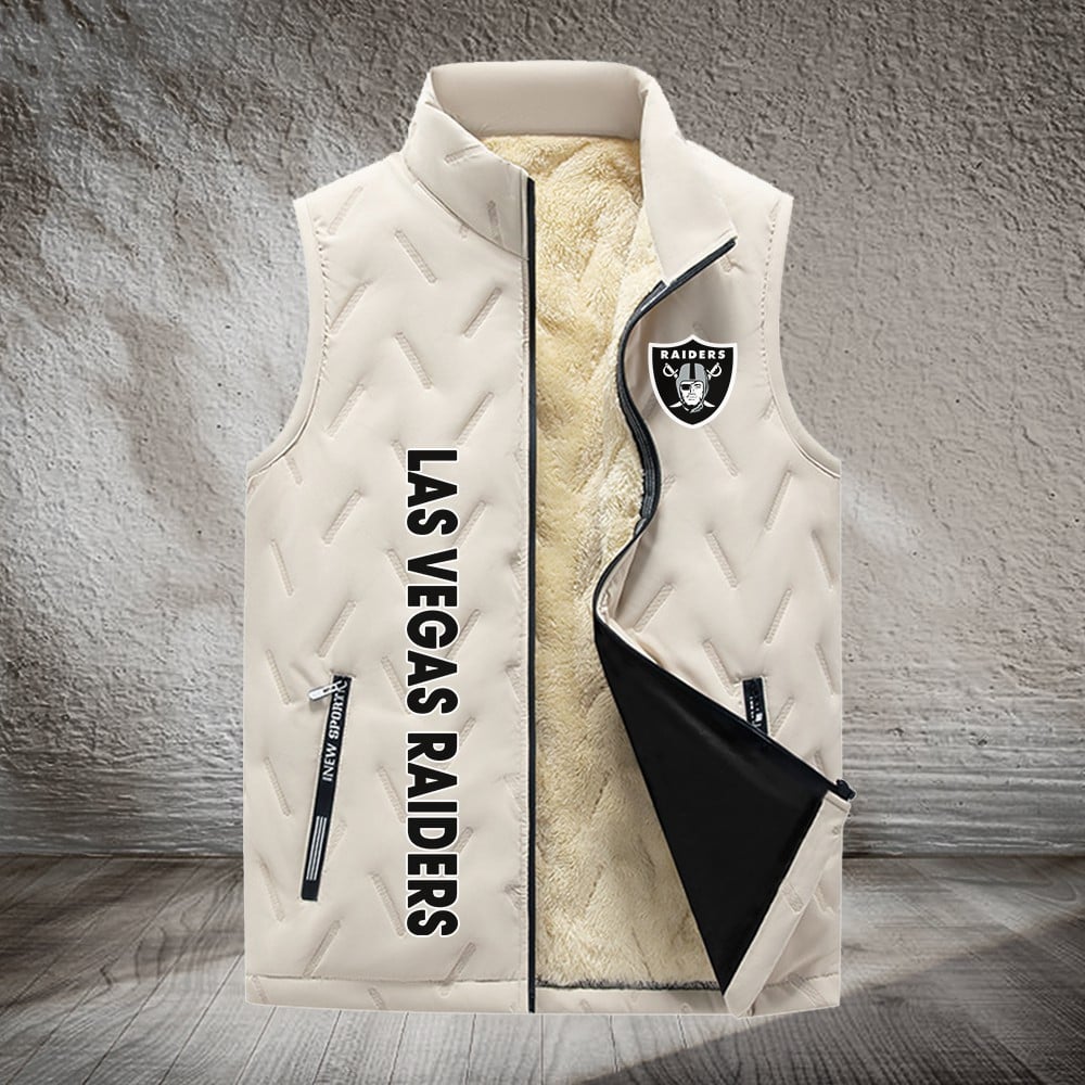 Oakland Raiders NFL Personalized Puffer Jacket For Fan