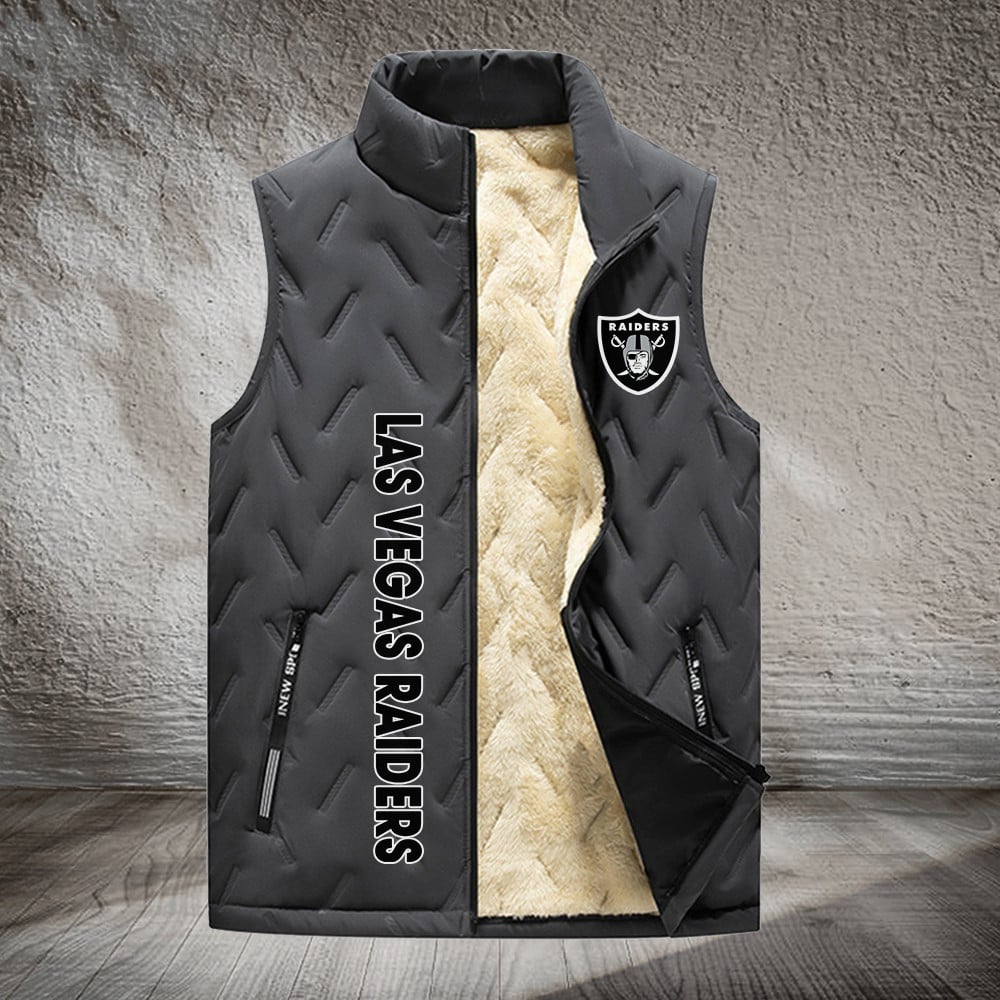 Oakland Raiders NFL Personalized Puffer Jacket For Fan