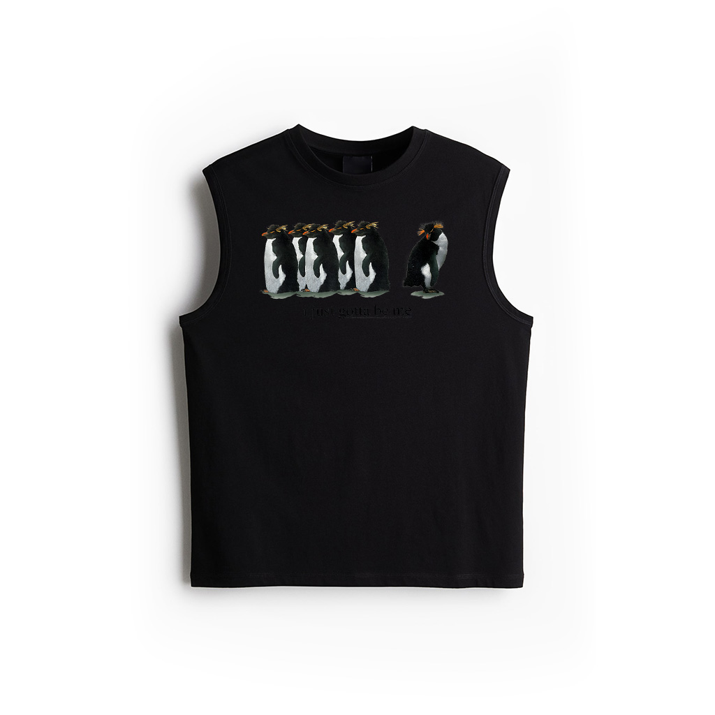 Official I Just Gotta Be Me Penguin  Rockhopper Penguins Tank Top
