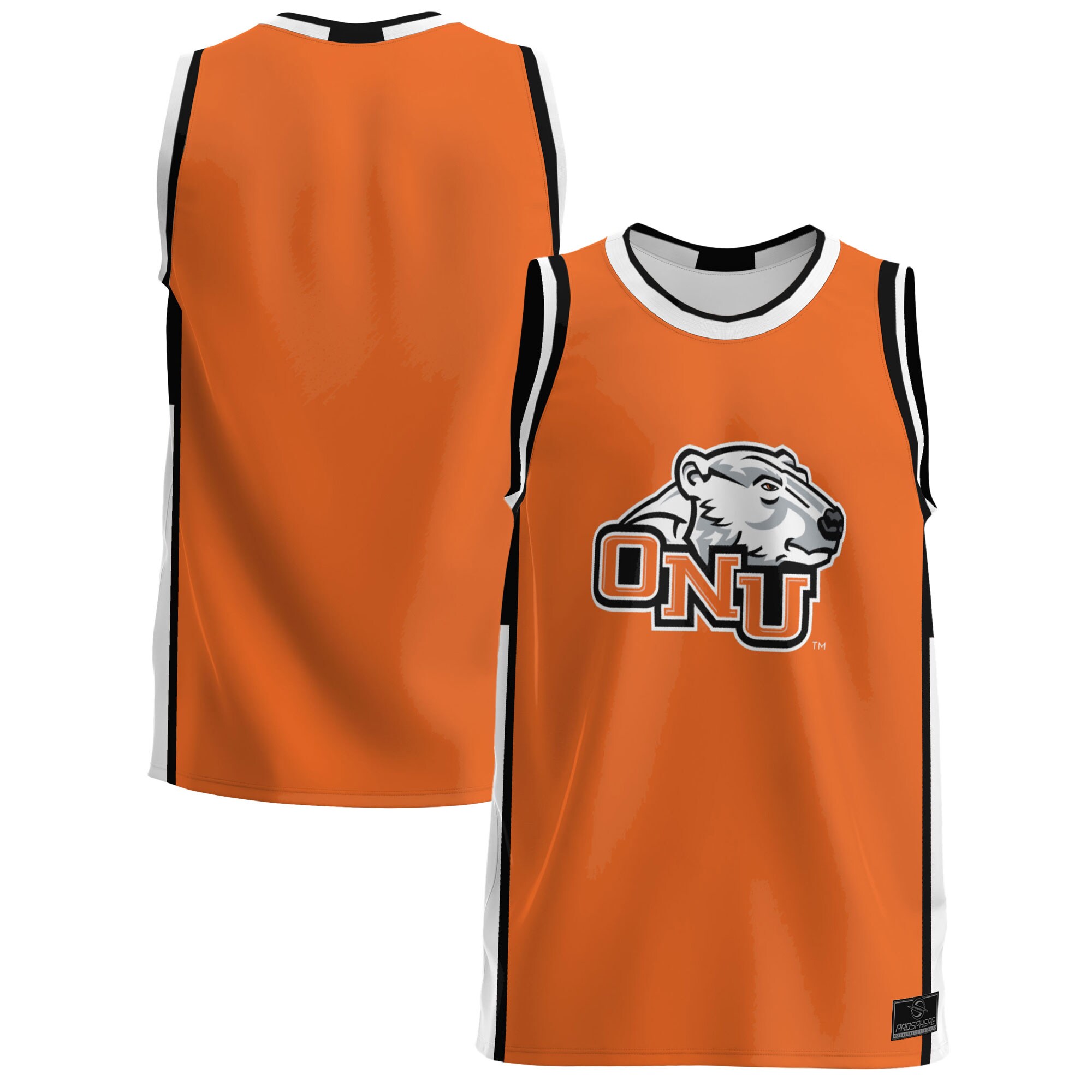 Ohio Northern Polar Bears Prosphere Basketball Jersey - Orange