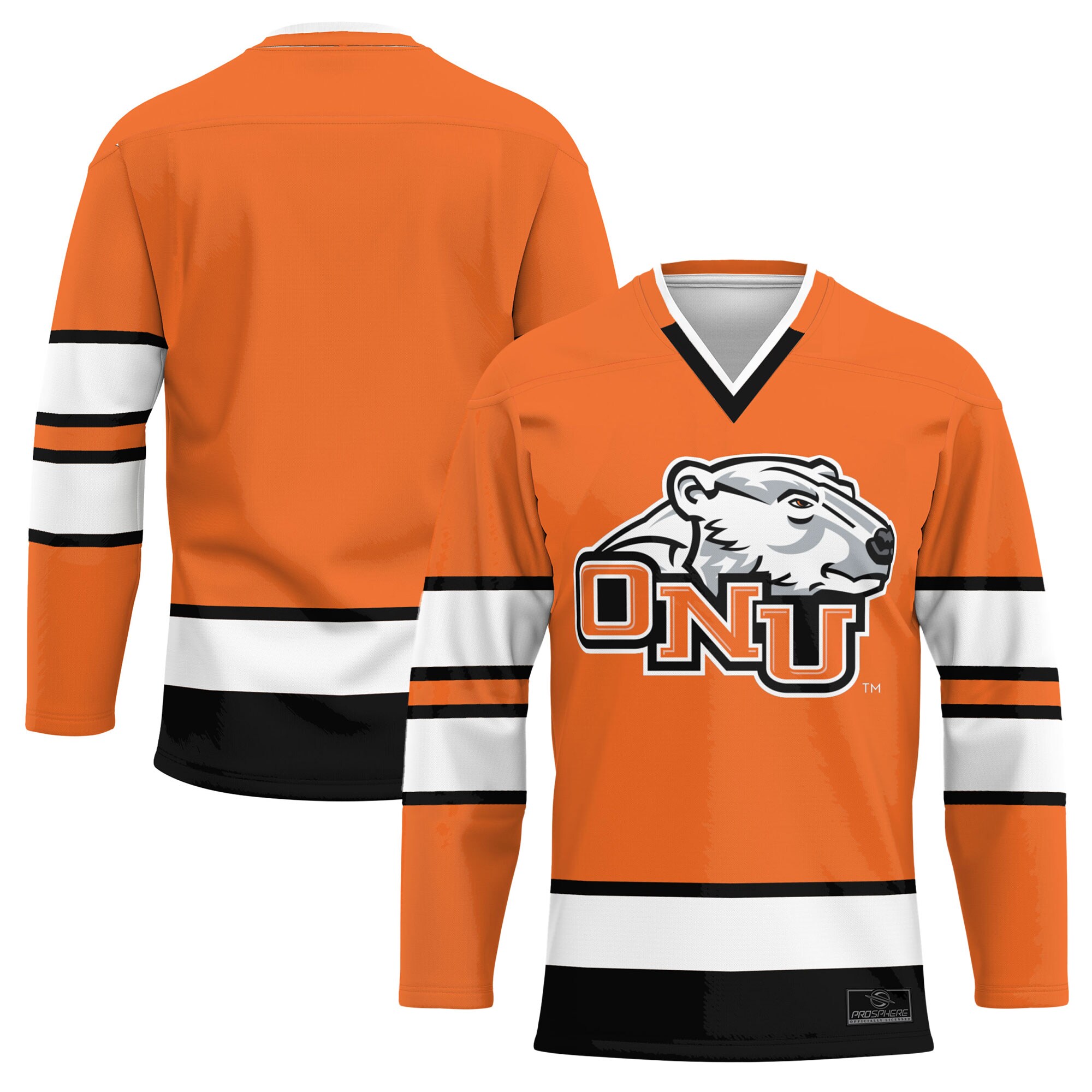 Ohio Northern Polar Bears Prosphere Hockey Jersey - Orange