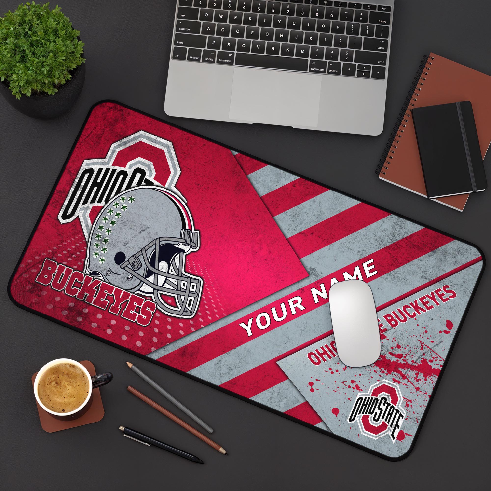 Ohio State Buckeyes 2025 Version Mouse Pad Custom Printed, Sport Team Mouse Pad, Sport Gift For Fans