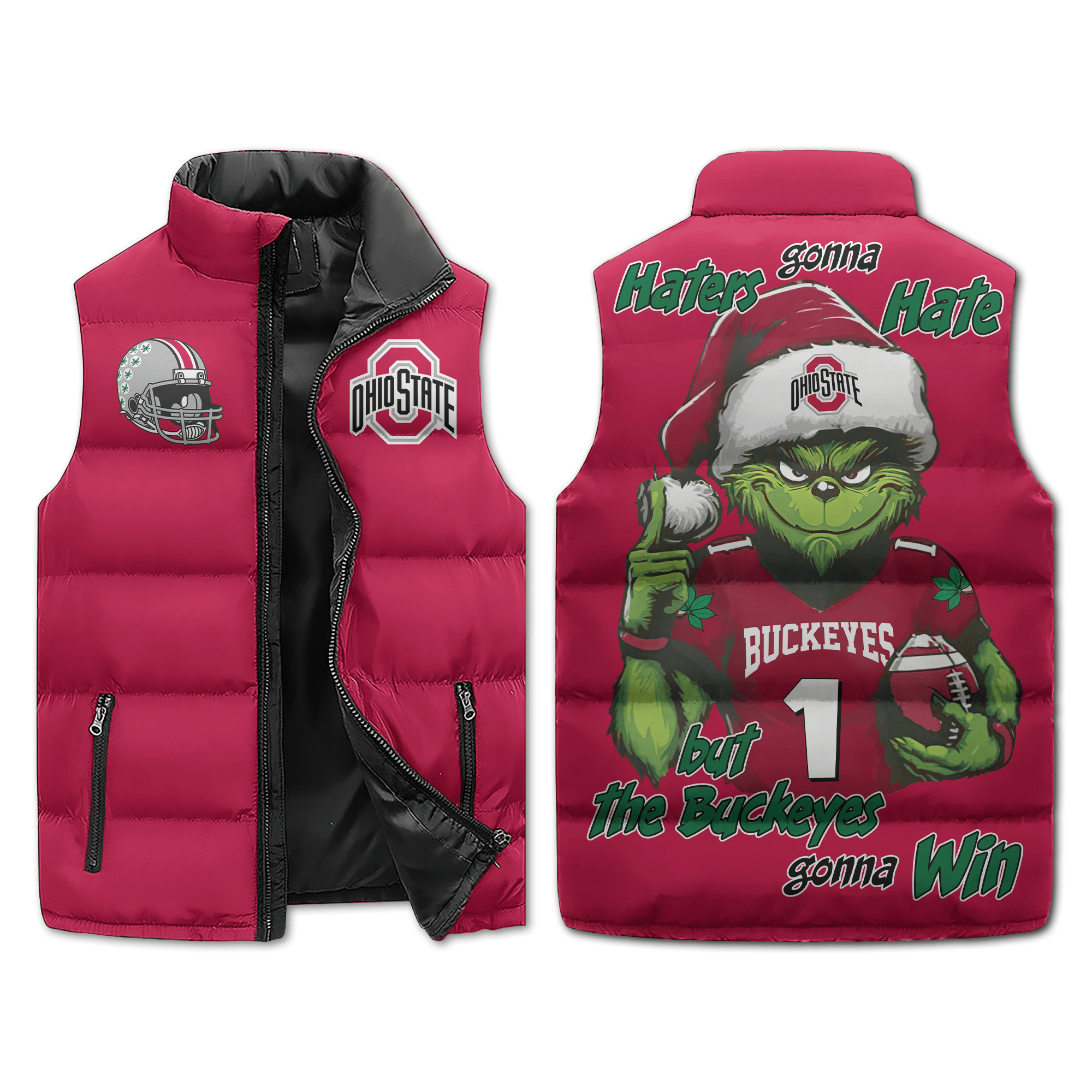 Ohio State Buckeyes NCAA Sleeveless Puffer Jacket