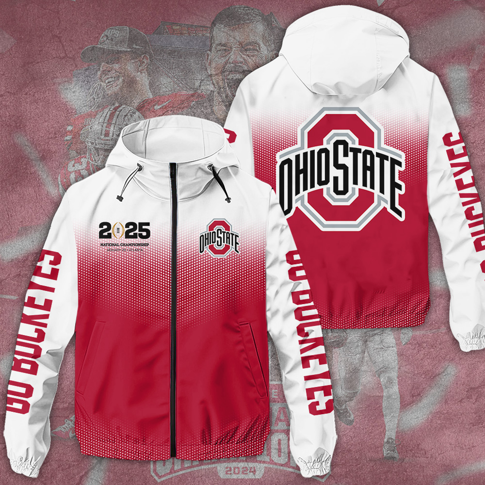Ohio State Buckeyes NCAA Style Windbreaker Jacket For Fans
