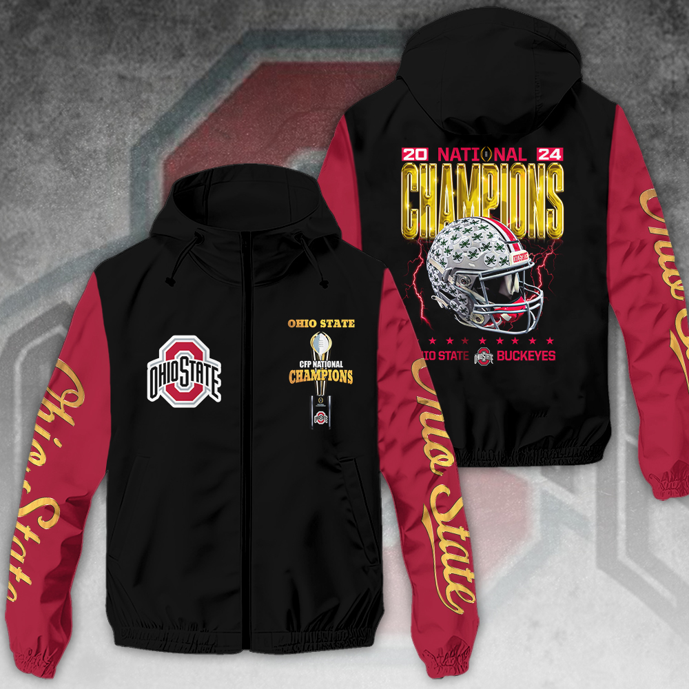 Ohio State Buckeyes NCAA Style Windbreaker Jacket For Fans