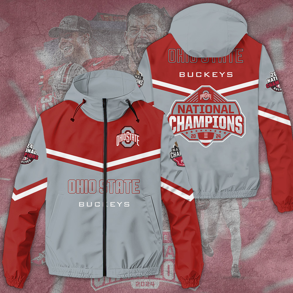 Ohio State Buckeyes NCAA Style Windbreaker Jacket For Fans