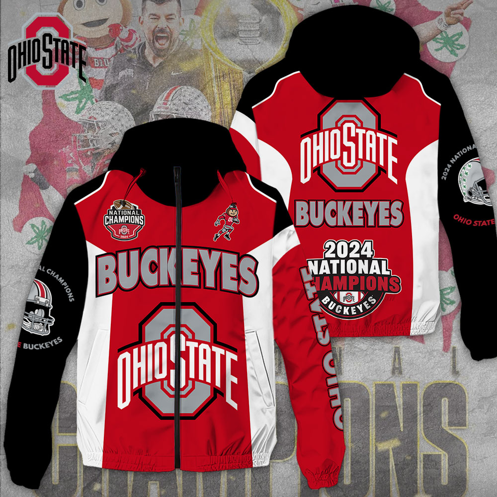 Ohio State Buckeyes NCAA Style Windbreaker Jacket For Fans