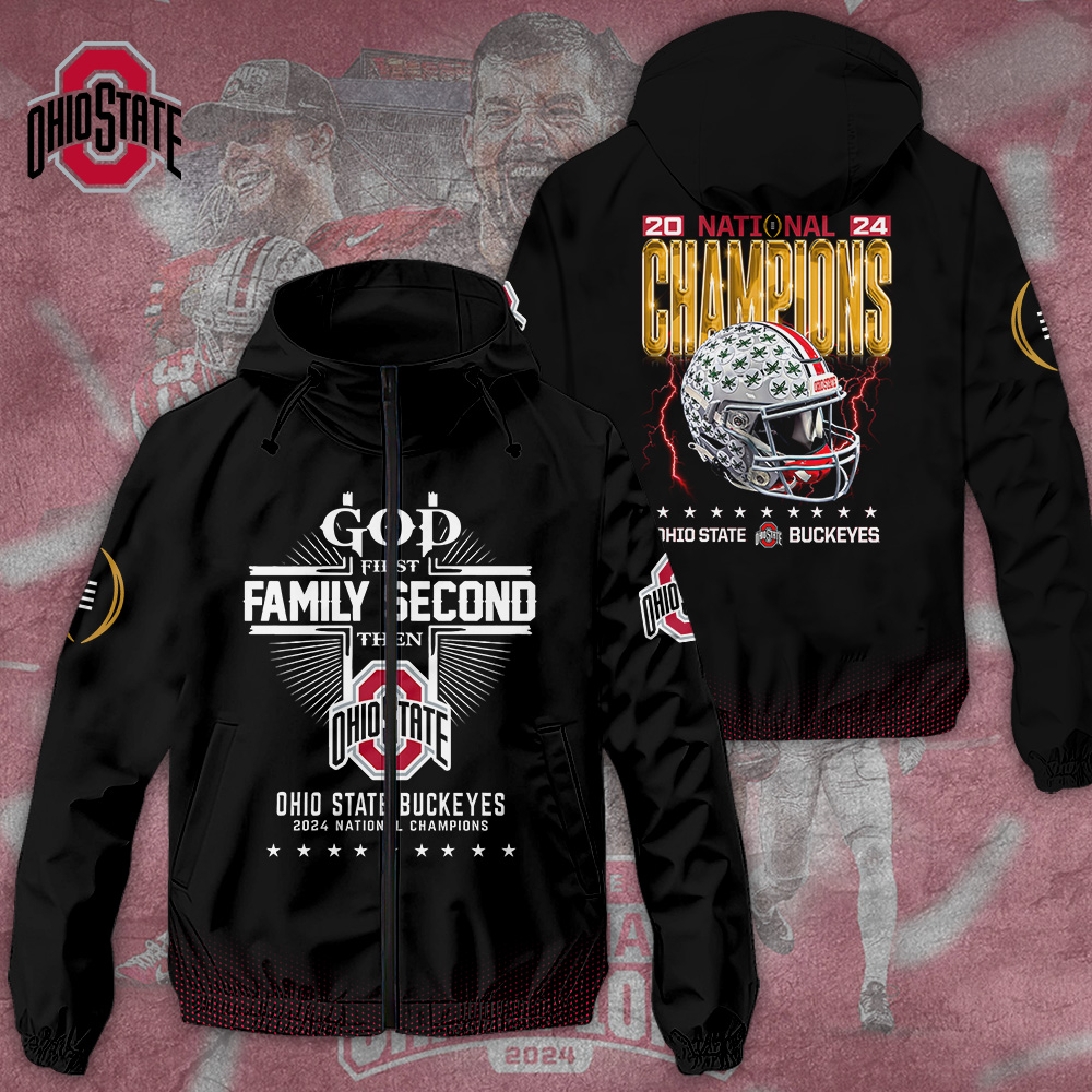 Ohio State Buckeyes NCAA Style Windbreaker Jacket For Fans