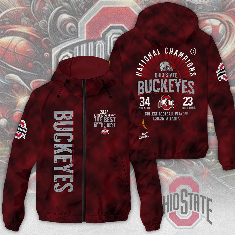 Ohio State Buckeyes NCAA Style Windbreaker Jacket For Fans