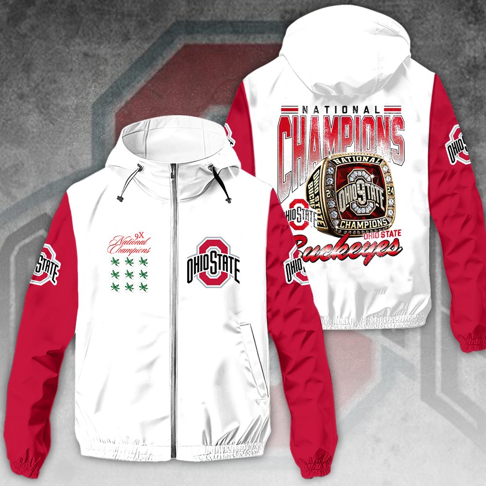 Ohio State Buckeyes NCAA Style Windbreaker Jacket For Fans