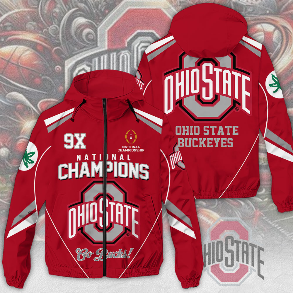 Ohio State Buckeyes NCAA Style Windbreaker Jacket For Fans