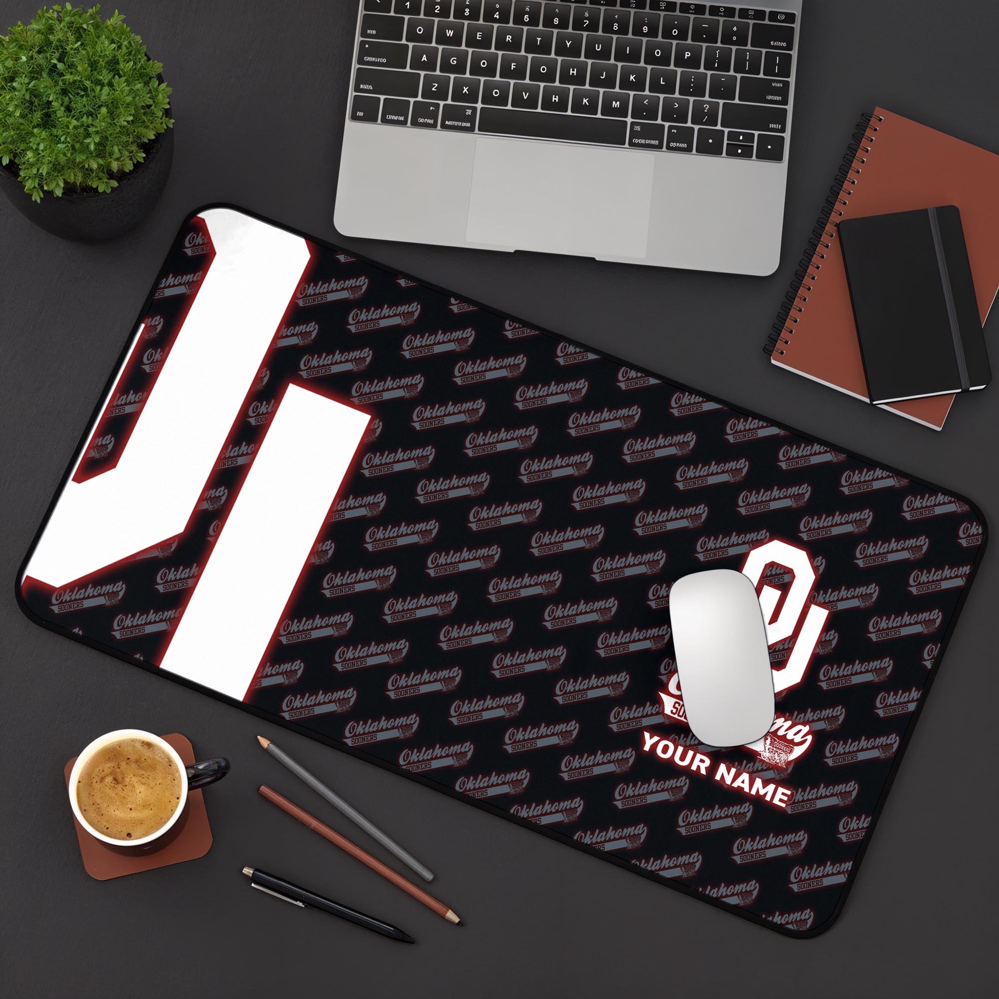 Oklahoma Sooners 2025 Version Mouse Pad Custom Printed, Sport Team Mouse Pad, Sport Gift For Fans
