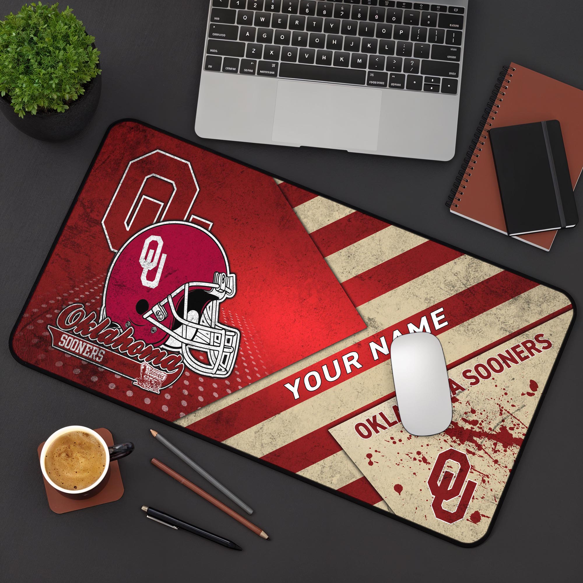 Oklahoma Sooners 2025 Version Mouse Pad Custom Printed, Sport Team Mouse Pad, Sport Gift For Fans
