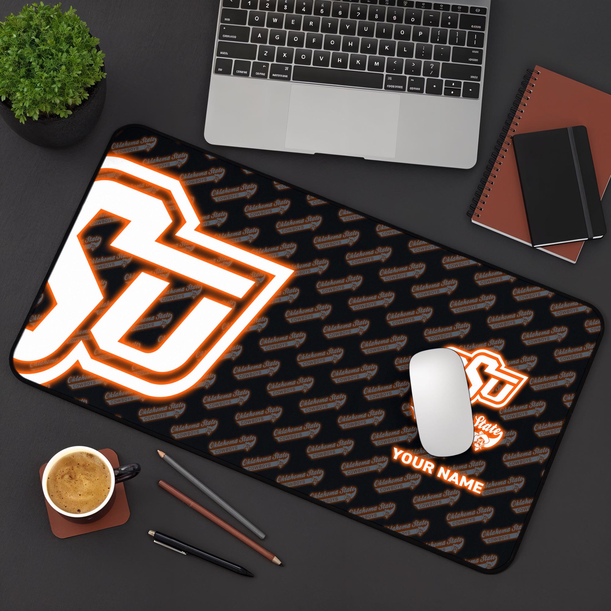 Oklahoma State Cowboys 2025 Version Mouse Pad Custom Printed, Sport Team Mouse Pad, Sport Gift For Fans