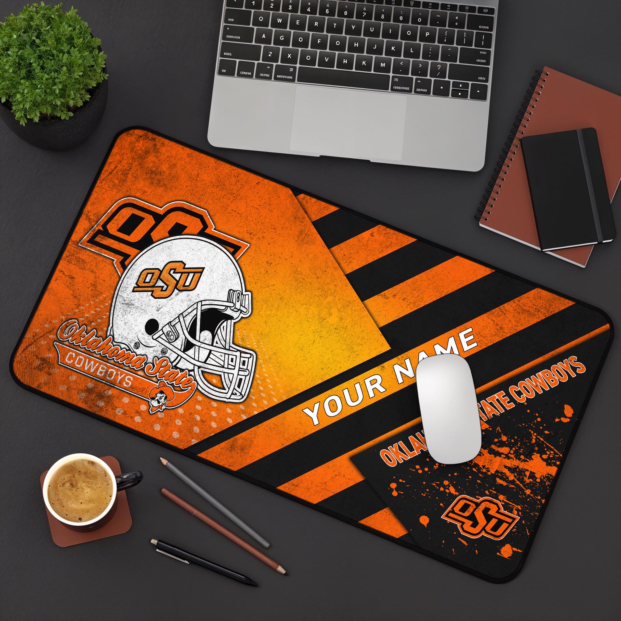Oklahoma State Cowboys 2025 Version Mouse Pad Custom Printed, Sport Team Mouse Pad, Sport Gift For Fans
