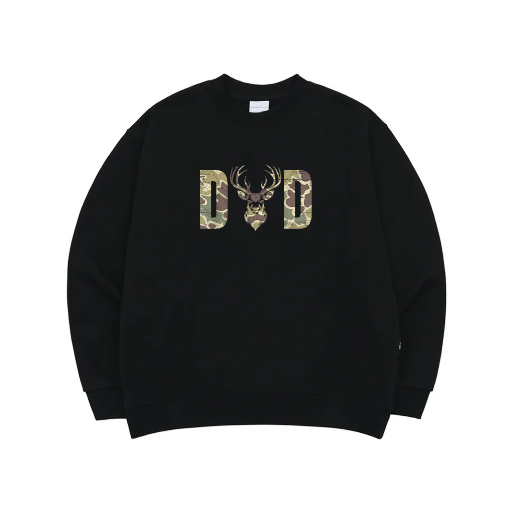 Old School Camo Dad Hunting, Camouflage Deer Father's Day Sweatshirt