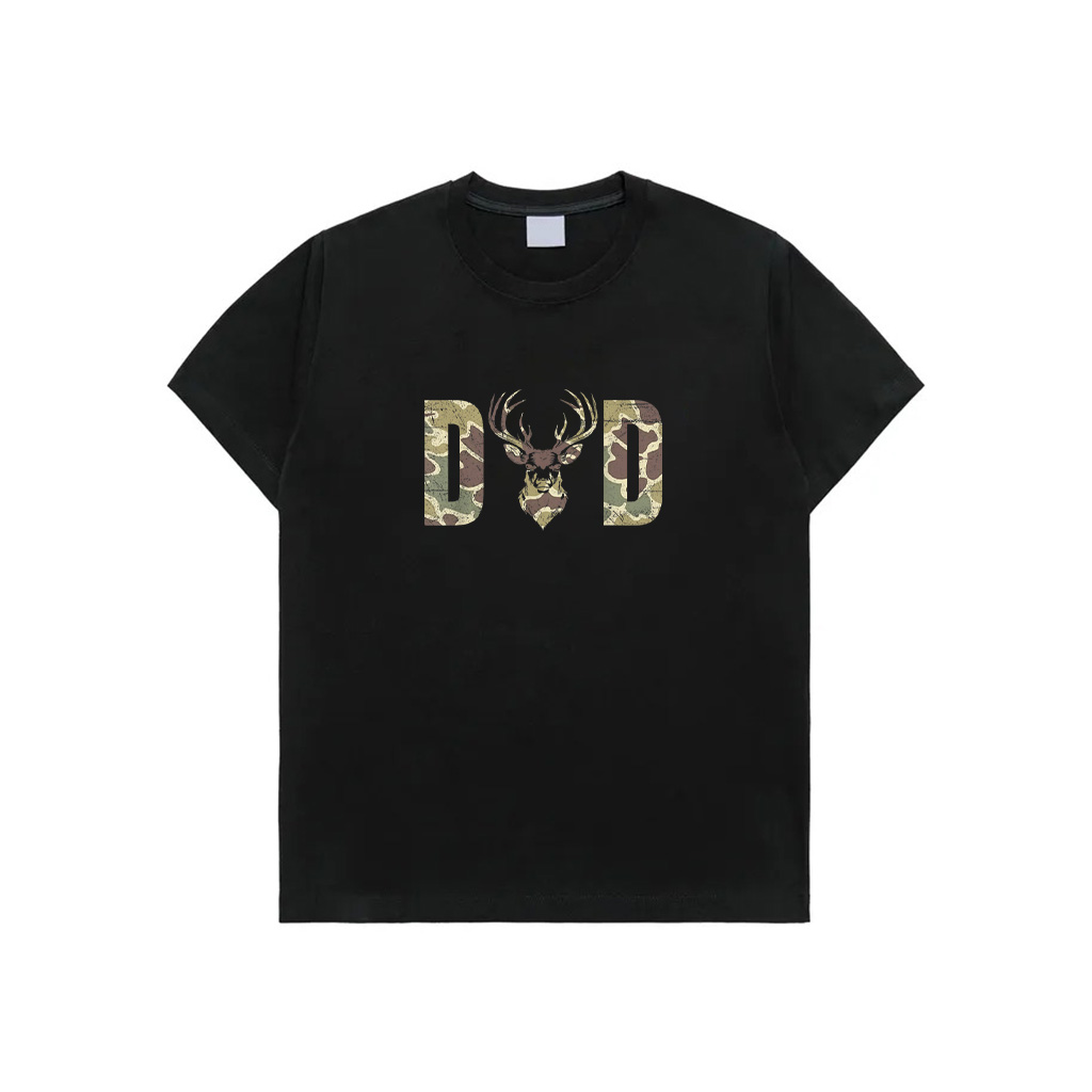 Old School Camo Dad Hunting, Camouflage Deer Father's Day T-Shirt