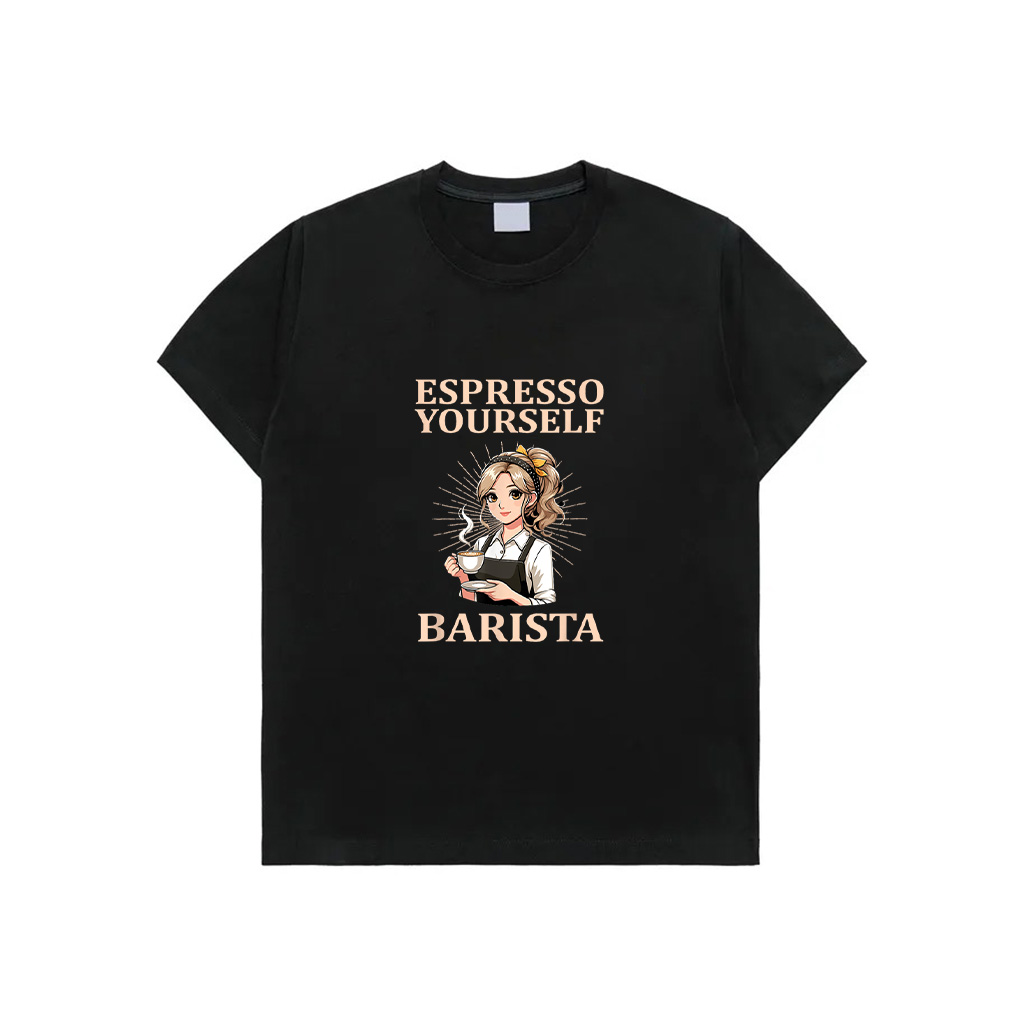 Old School Espresso Yourself Barista Vintage Coffee Lover T-Shirt