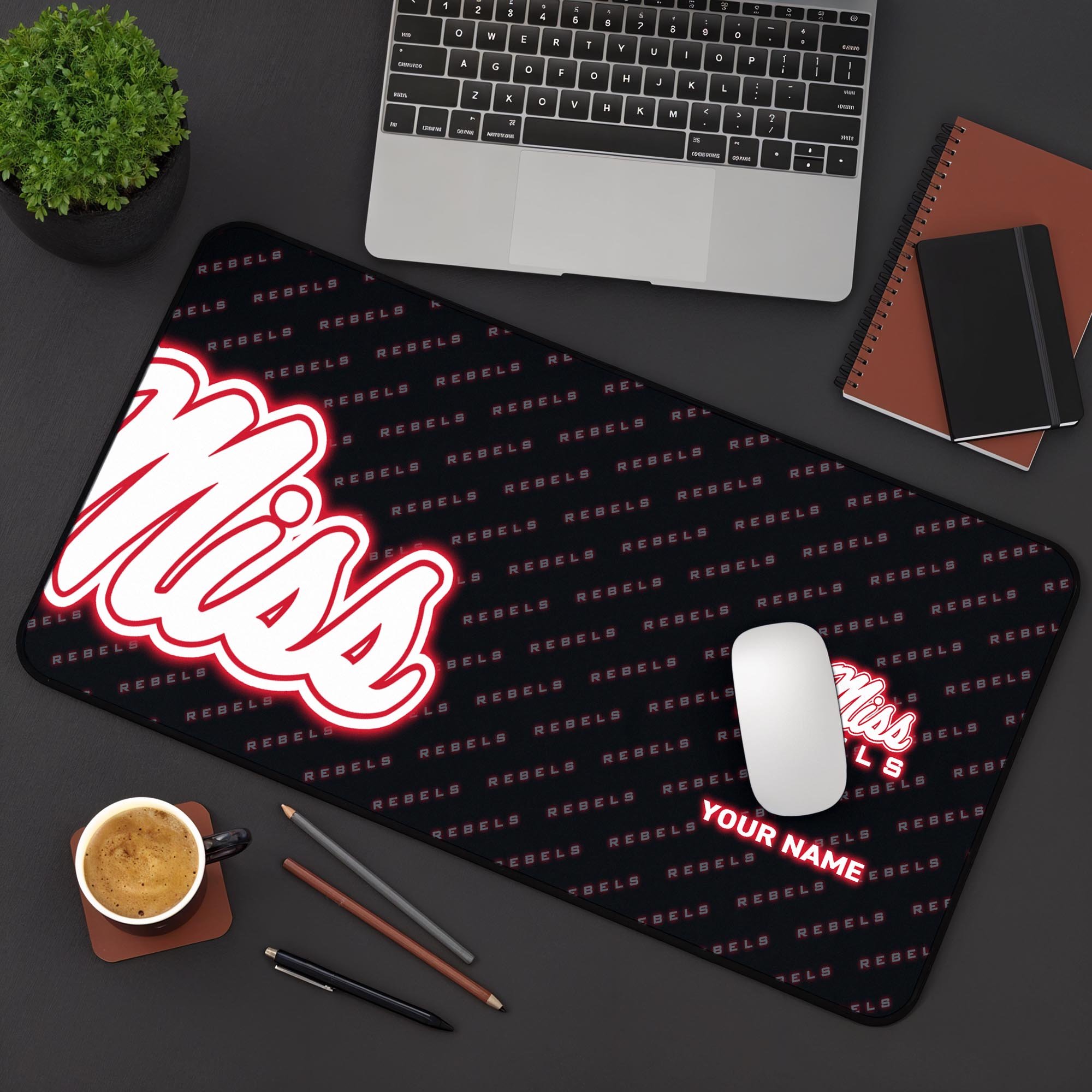 Ole Miss Rebels 2025 Version Mouse Pad Custom Printed, Sport Team Mouse Pad, Sport Gift For Fans