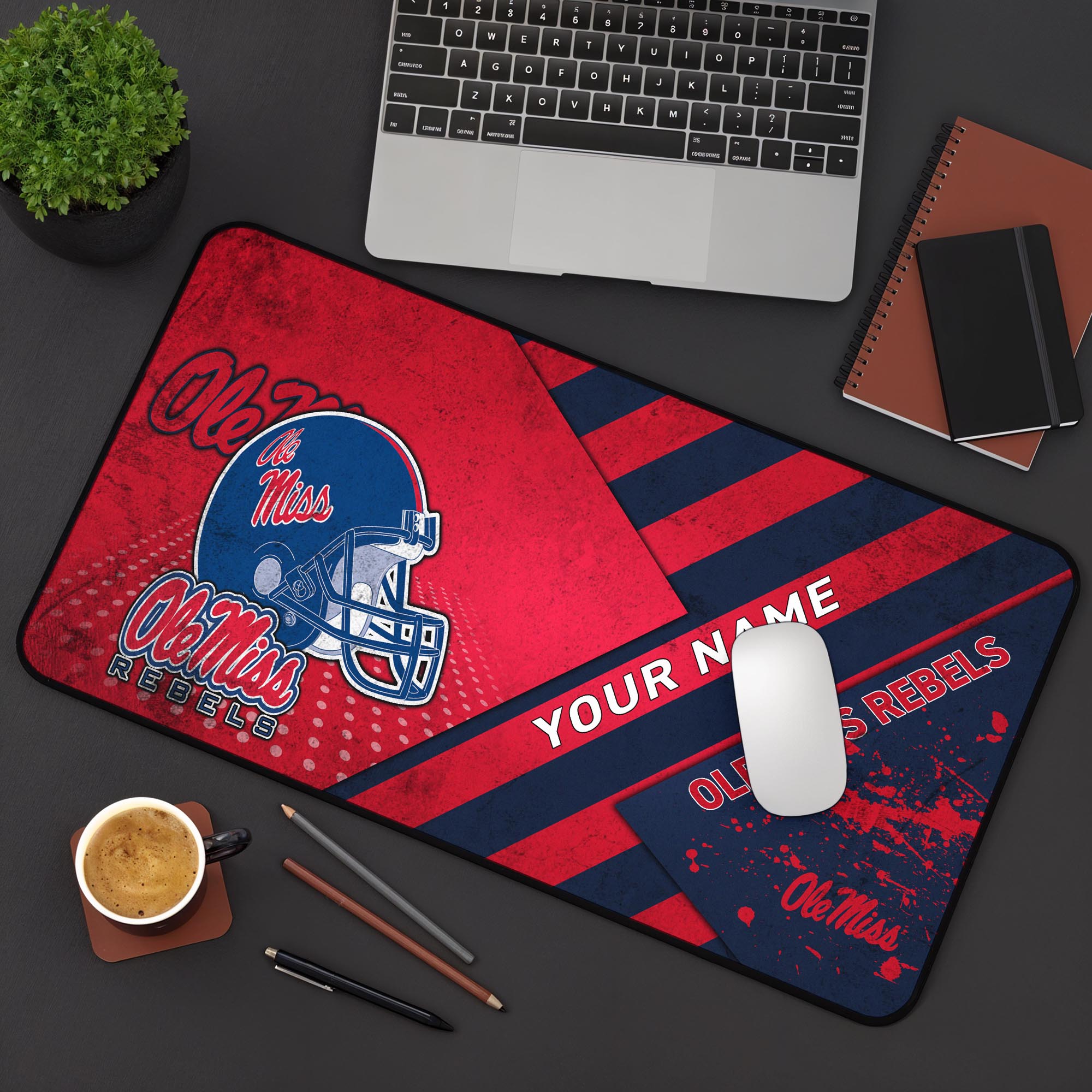 Ole Miss Rebels 2025 Version Mouse Pad Custom Printed, Sport Team Mouse Pad, Sport Gift For Fans