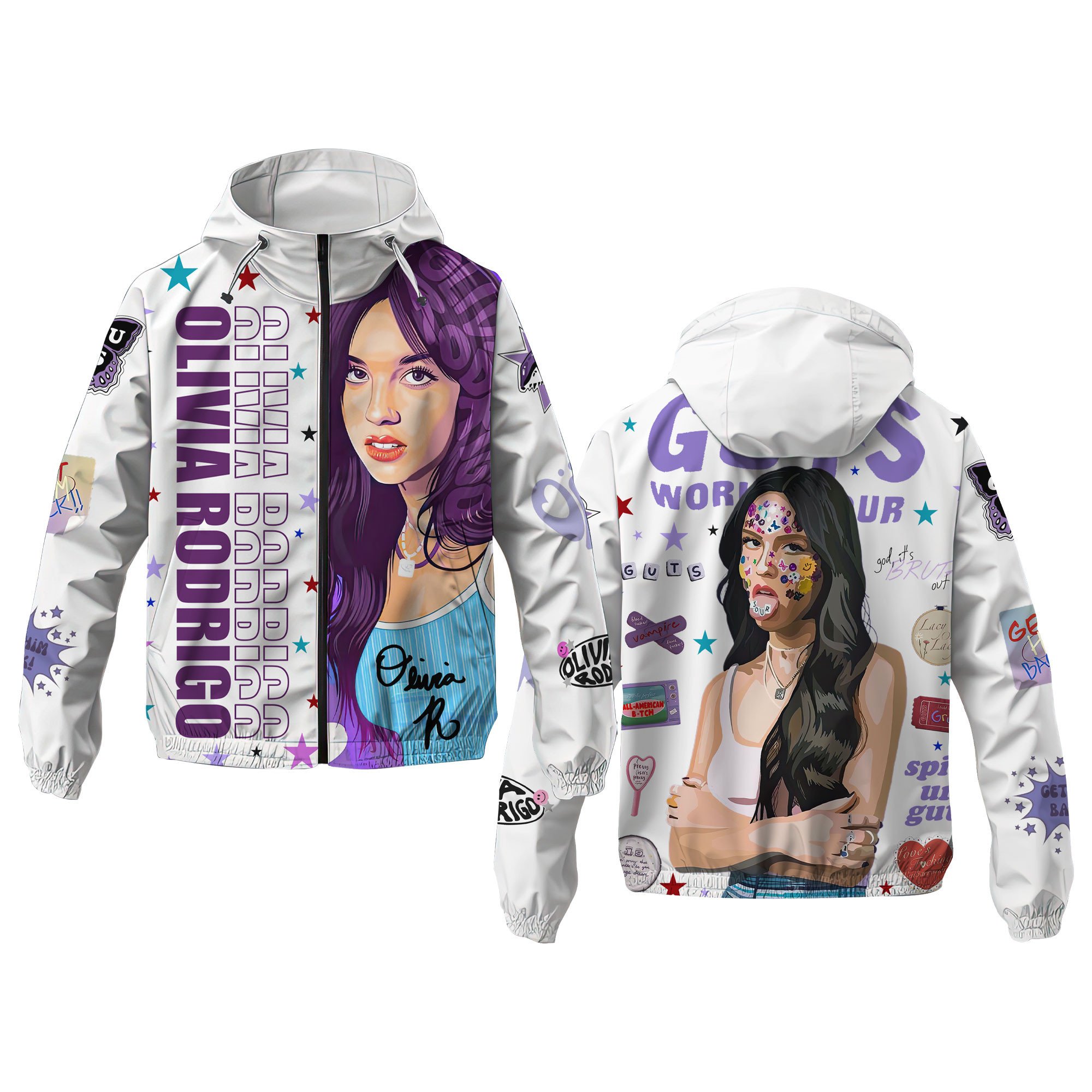Olivia Rodrigo Music Windbreaker Outdoor Jacket