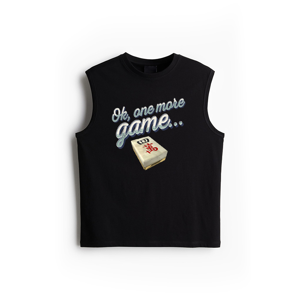 One More Game Funny Mahjong Obsessed Tank Top