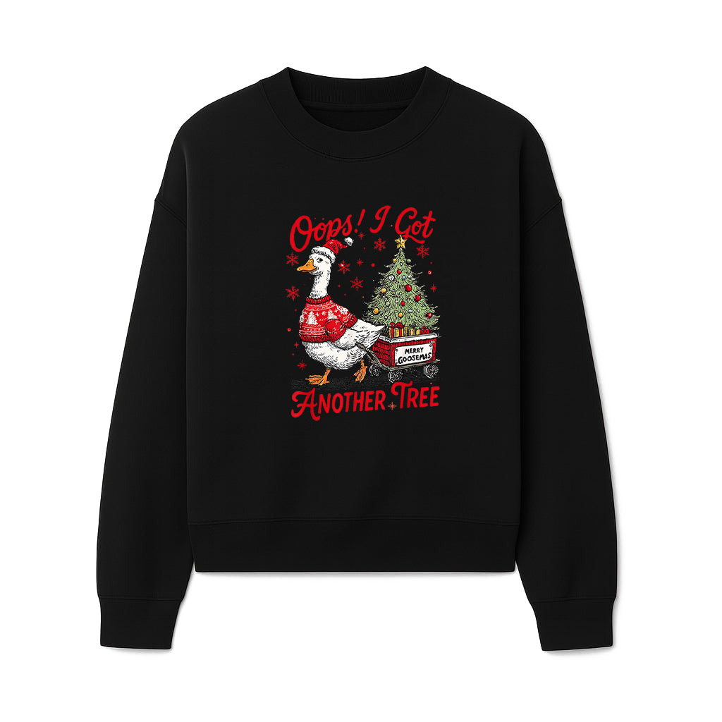 Oops I Got Another Tree Vintage Christmas Goose Santa Sweatshirts 06-10-2025