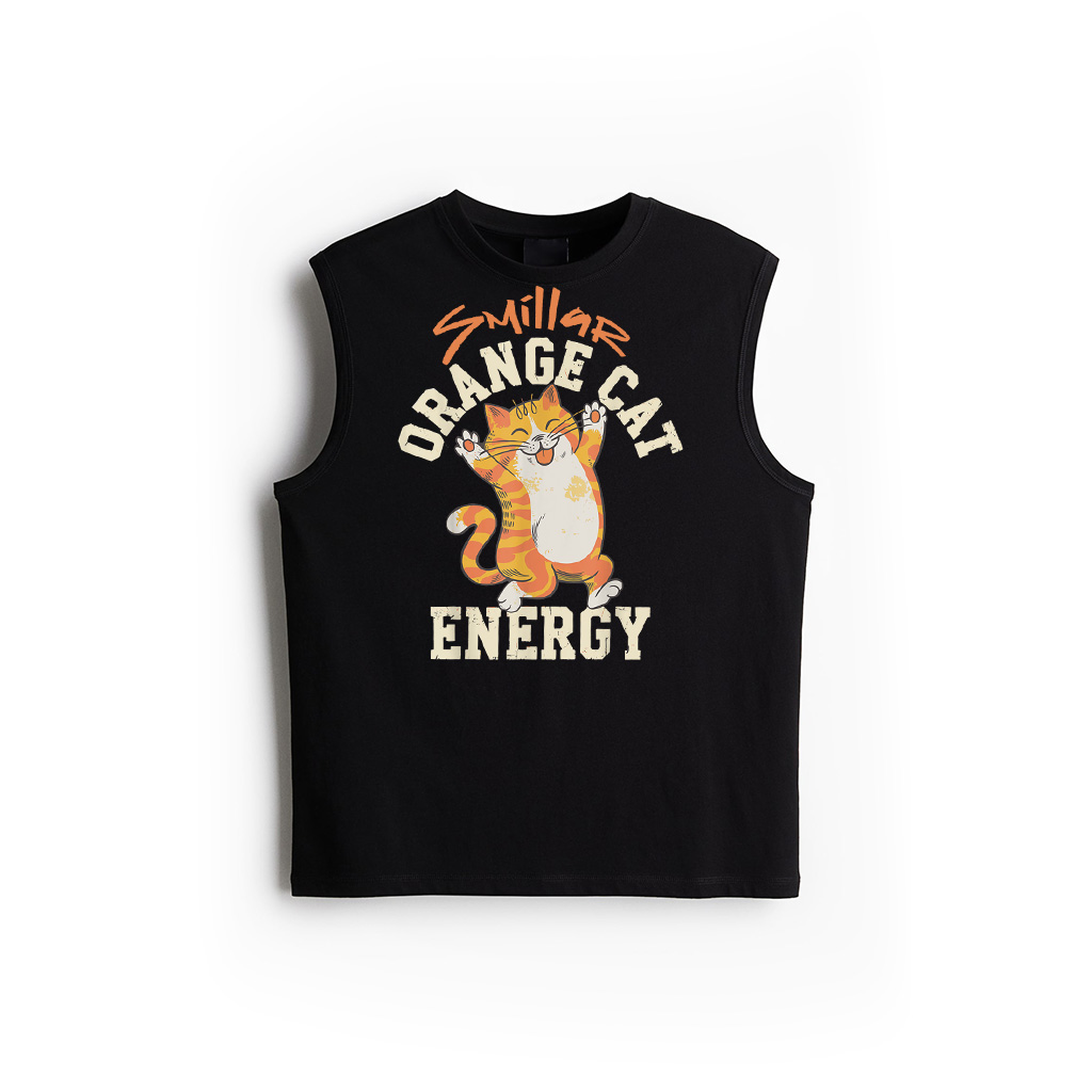 Orange Tabby Cat Orange Cat Energy Tank Top
