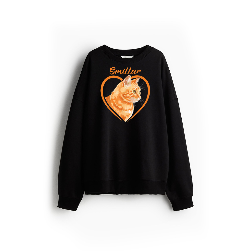 Orange Tabby Cat Orange Cat Sweatshirt